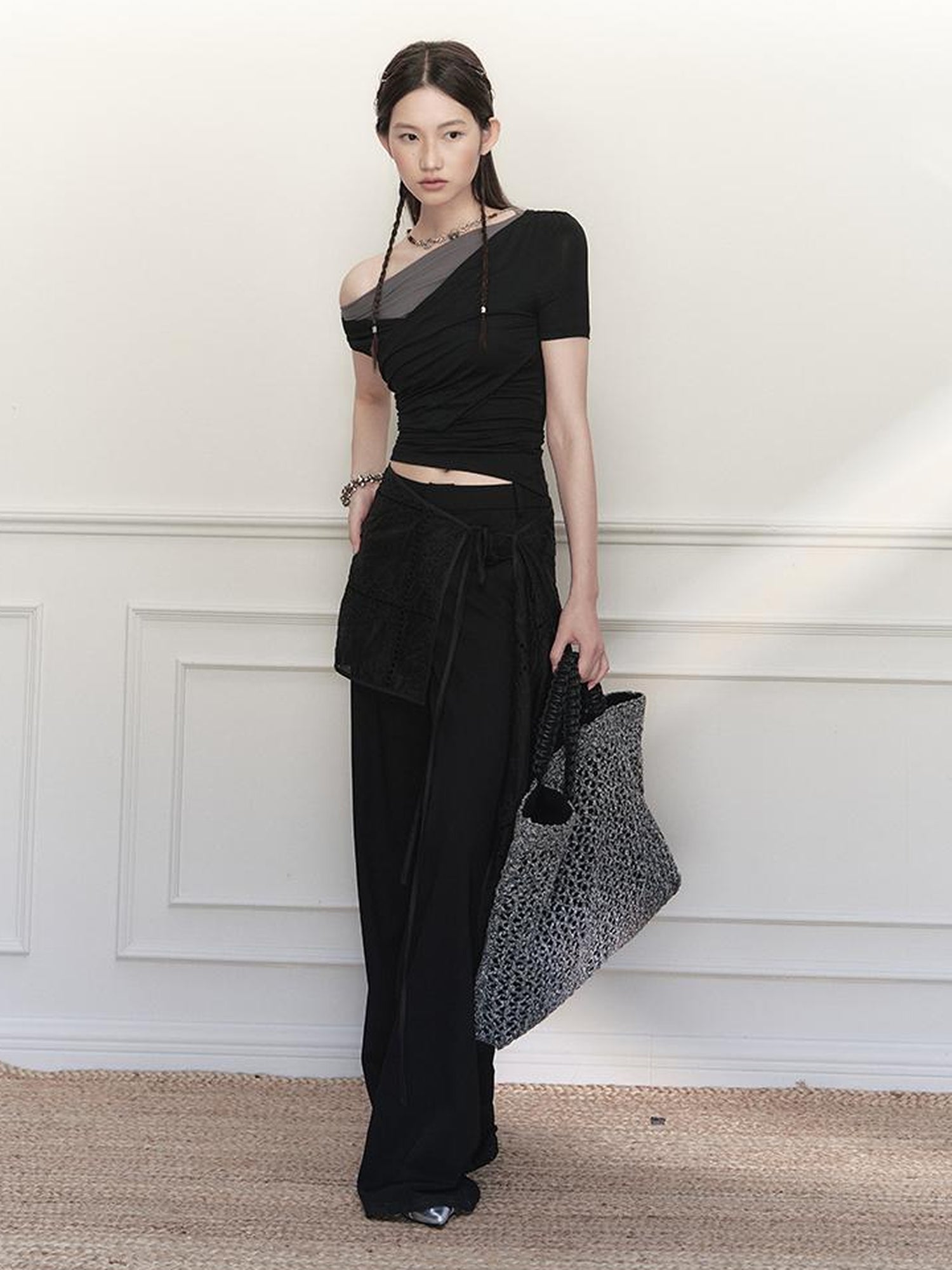 AnnoMundi Handwoven Rope Knit Tote Bag