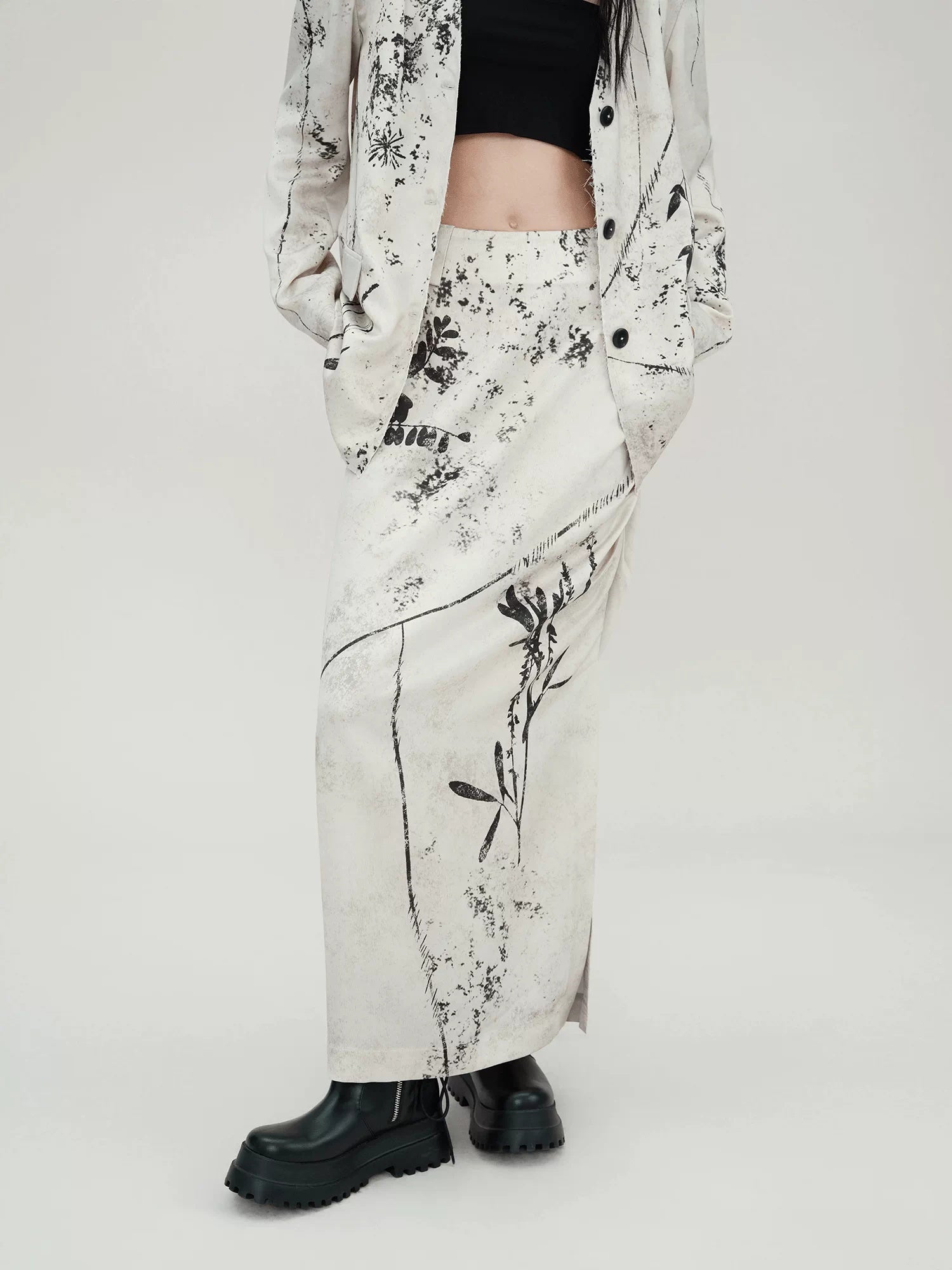 AnnoMundi High Waist Cotton Comfort Casual Flare Pants And Jacket Women Suit