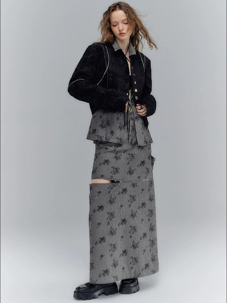 AnnoMundi High Waist Cotton Comfort Casual Flare Pants And Jacket Women Suit