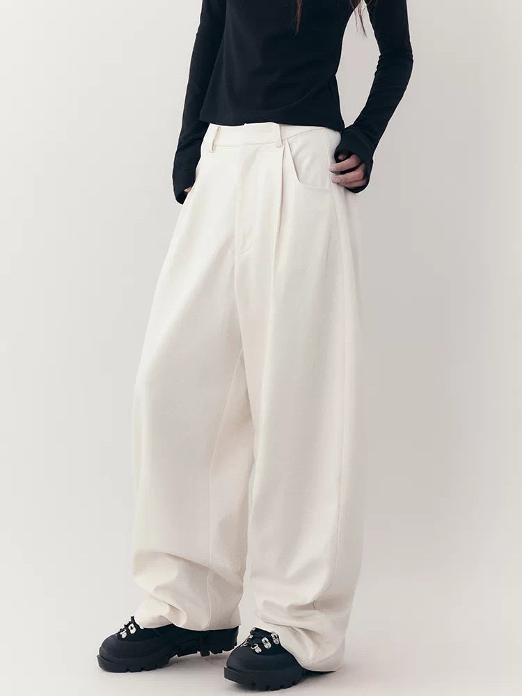 AnnoMundi High Waist Cotton Comfort Casual Flare Pants And Jacket Women Suit