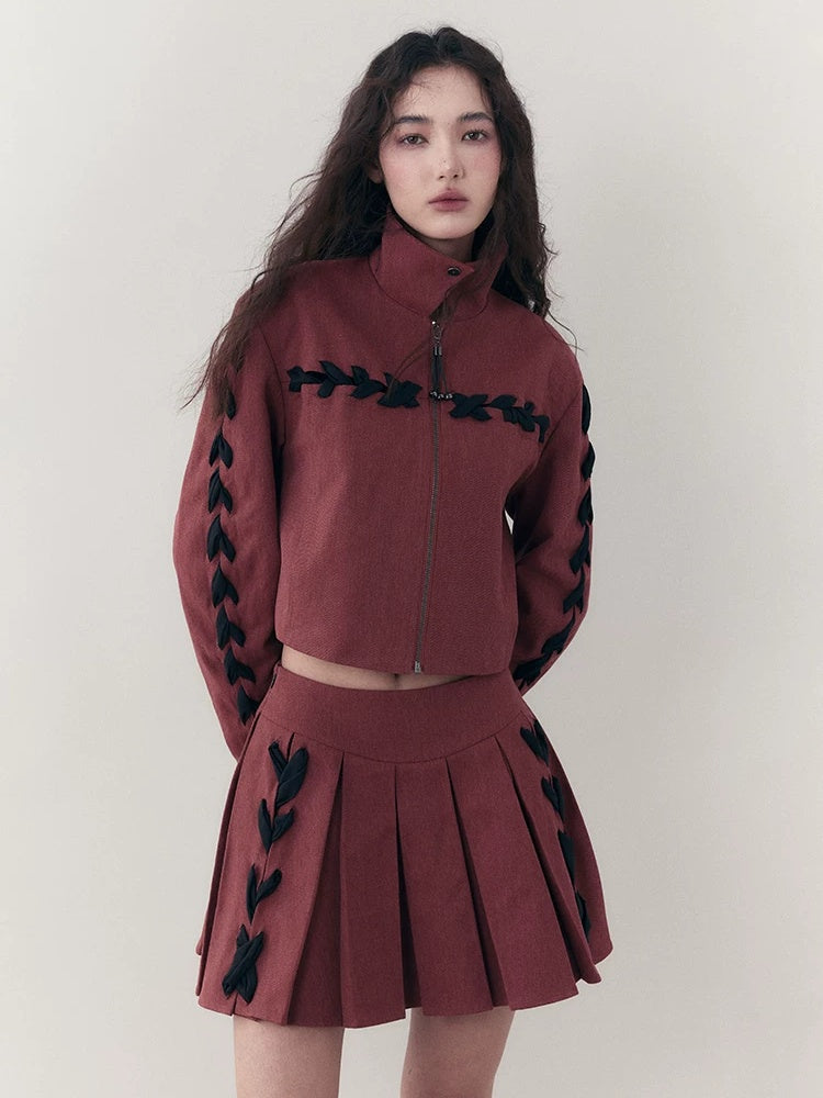 AnnoMundi High Waist Cotton Comfort Casual Flare Pants And Jacket Women Suit