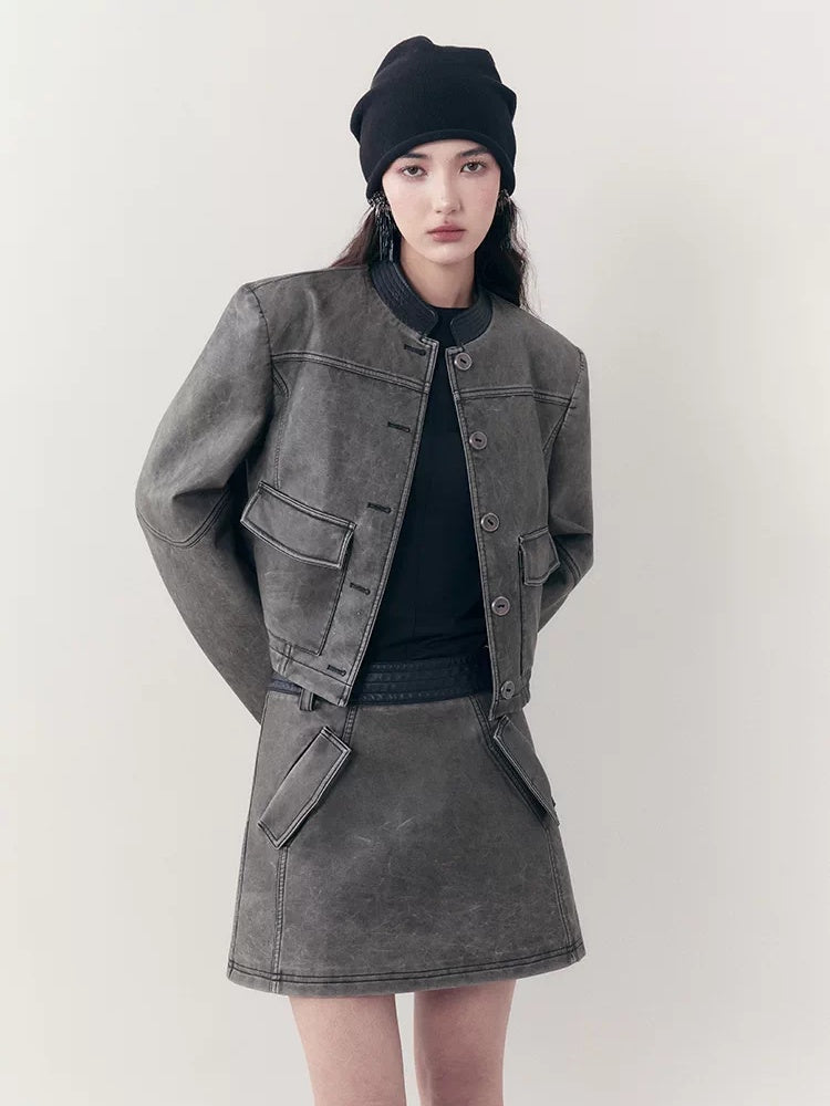 AnnoMundi High Waist Cotton Comfort Casual Flare Pants And Jacket Women Suit