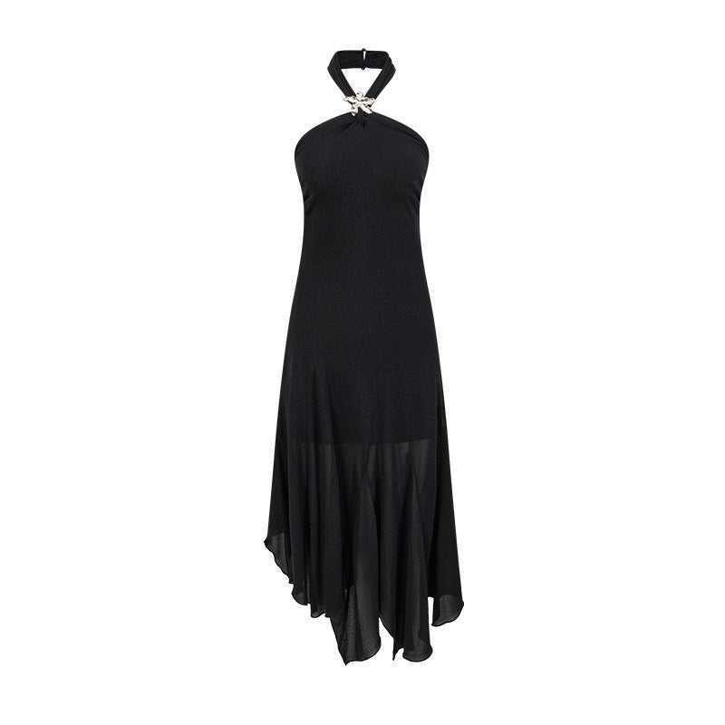 AnnoMundi Ink Mist Layered Asymmetrical Jellyfish Hem Women&
