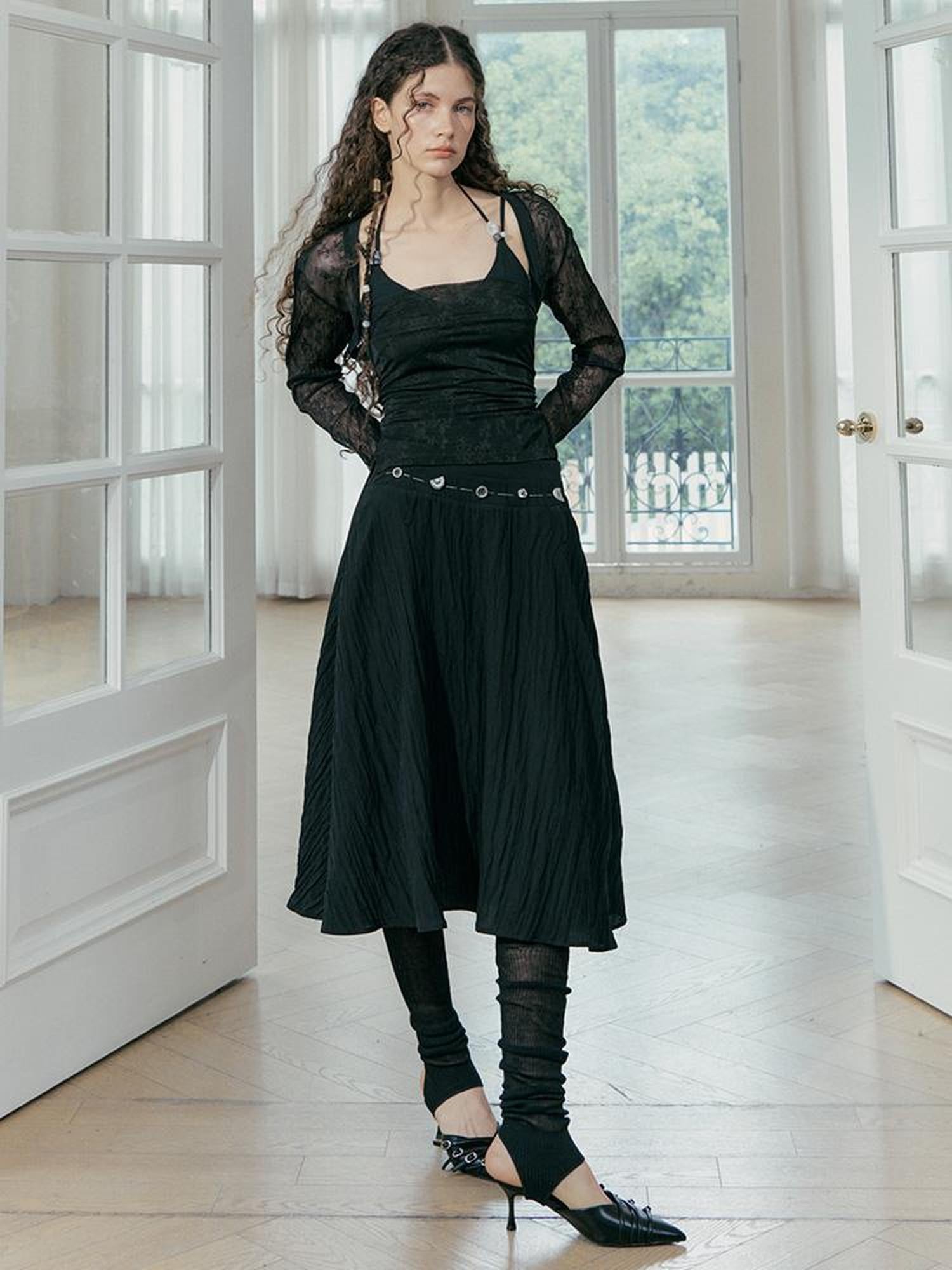 AnnoMundi Lace Jacquard Modal Sheer Bolero