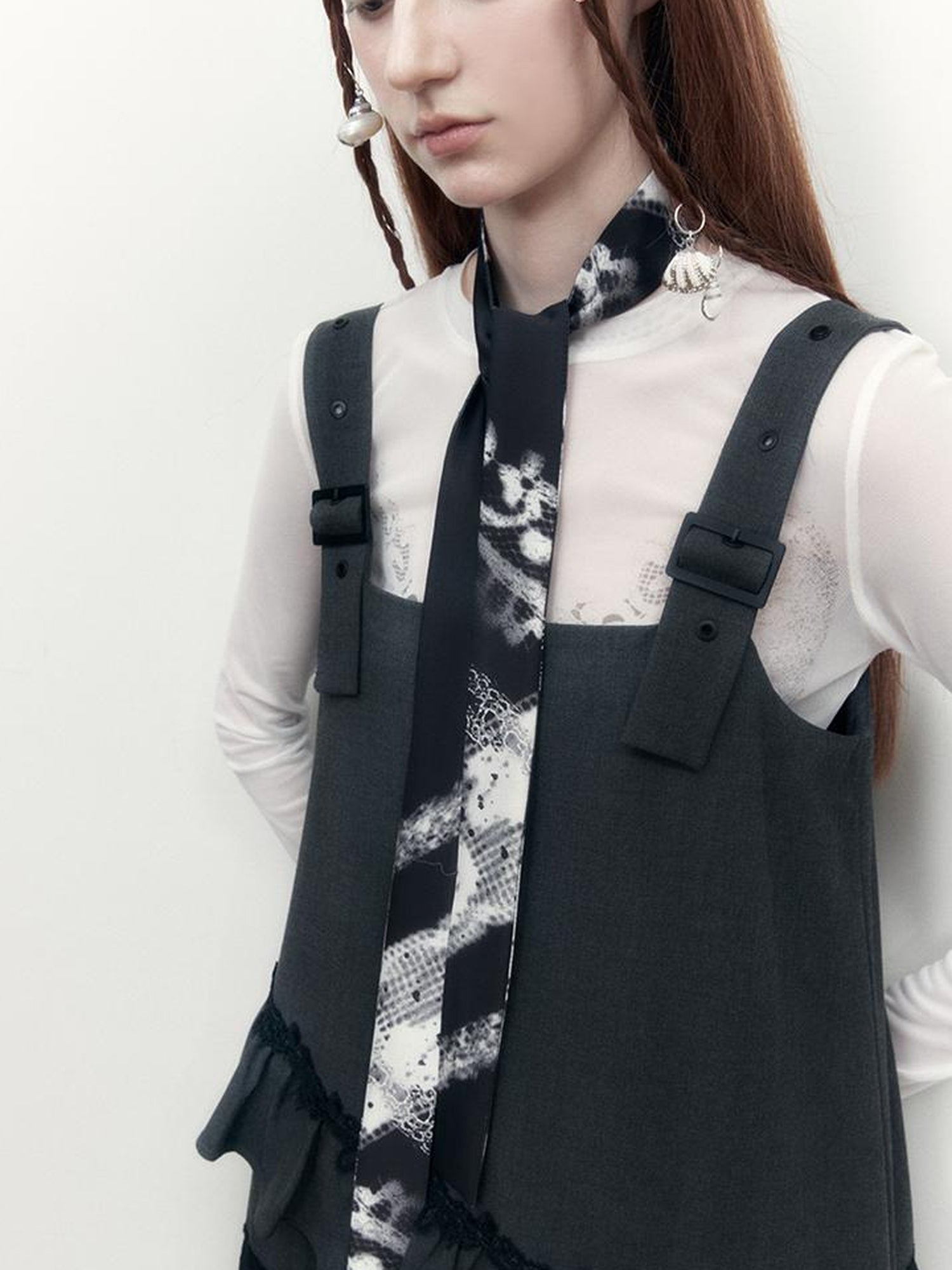 AnnoMundi Lace Jacquard Slim Tie
