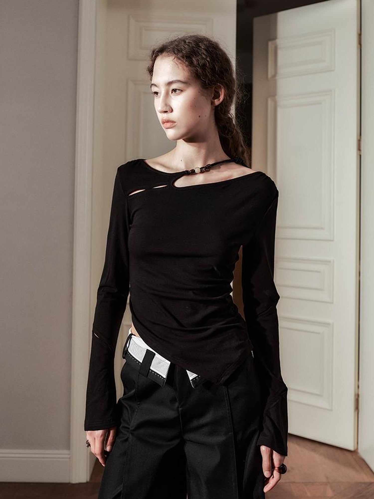 AnnoMundi Lace Knit Spring Sculptural Top