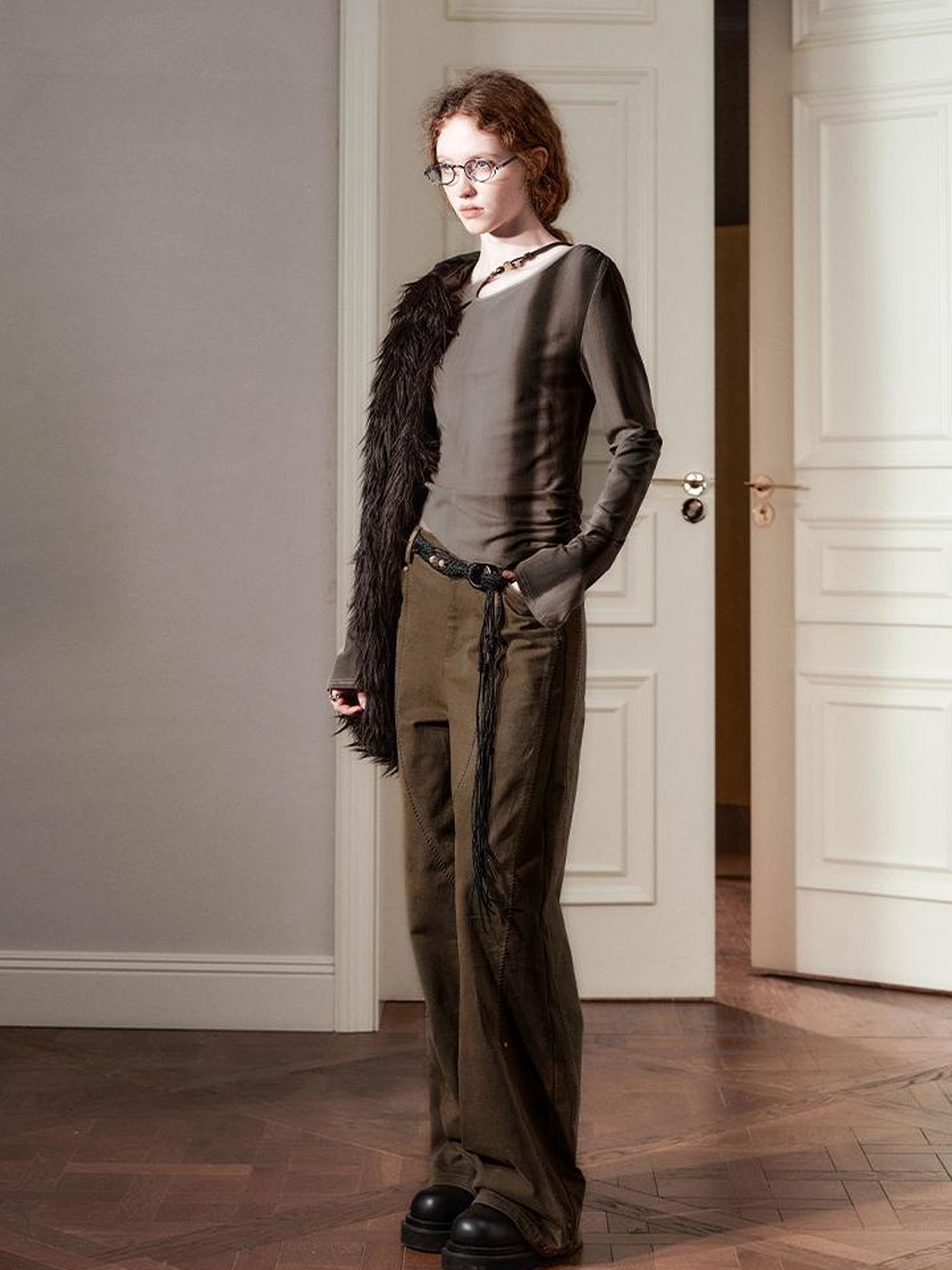 AnnoMundi Lace Knit Spring Sculptural Top