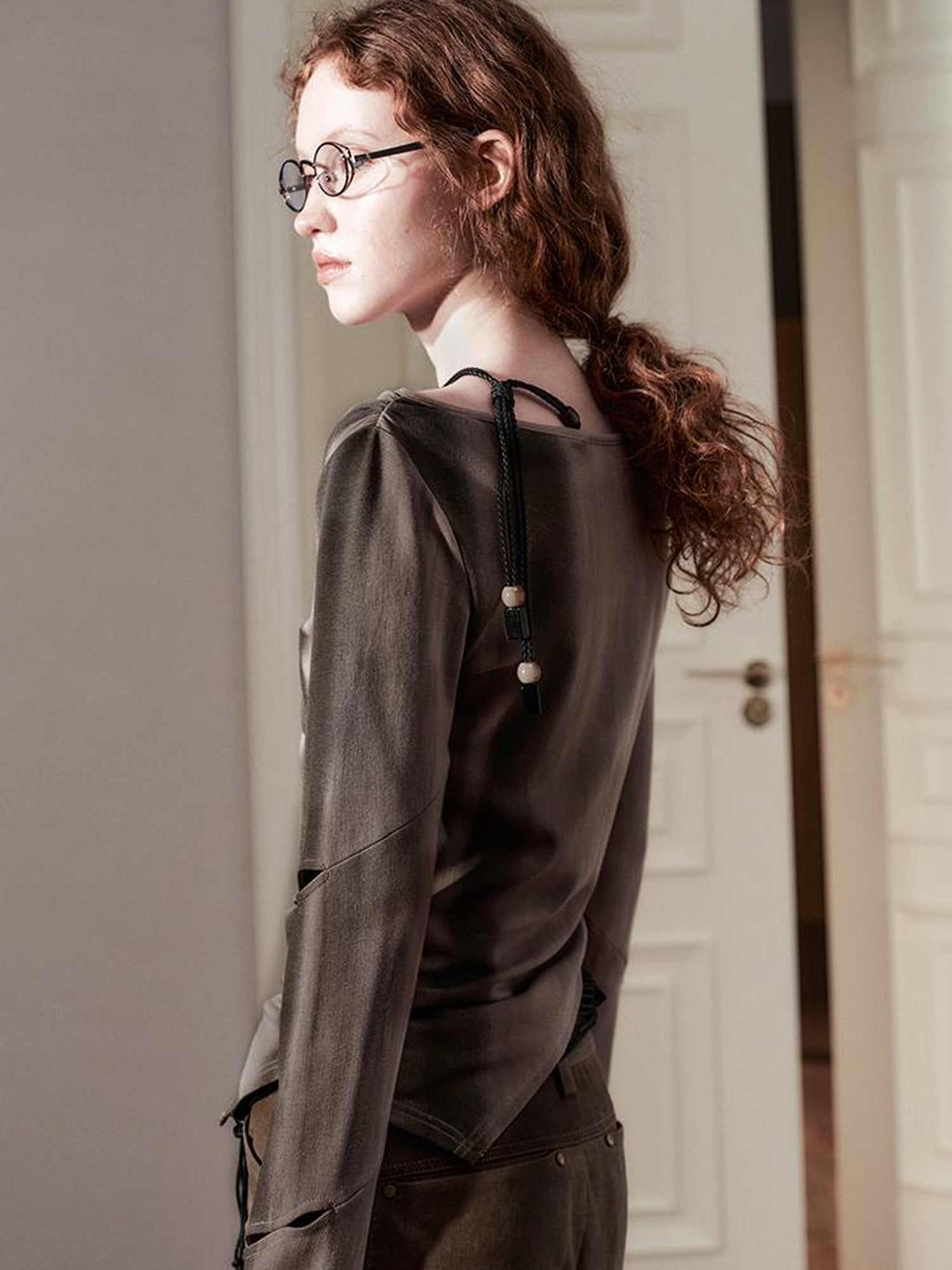 AnnoMundi Lace Knit Spring Sculptural Top