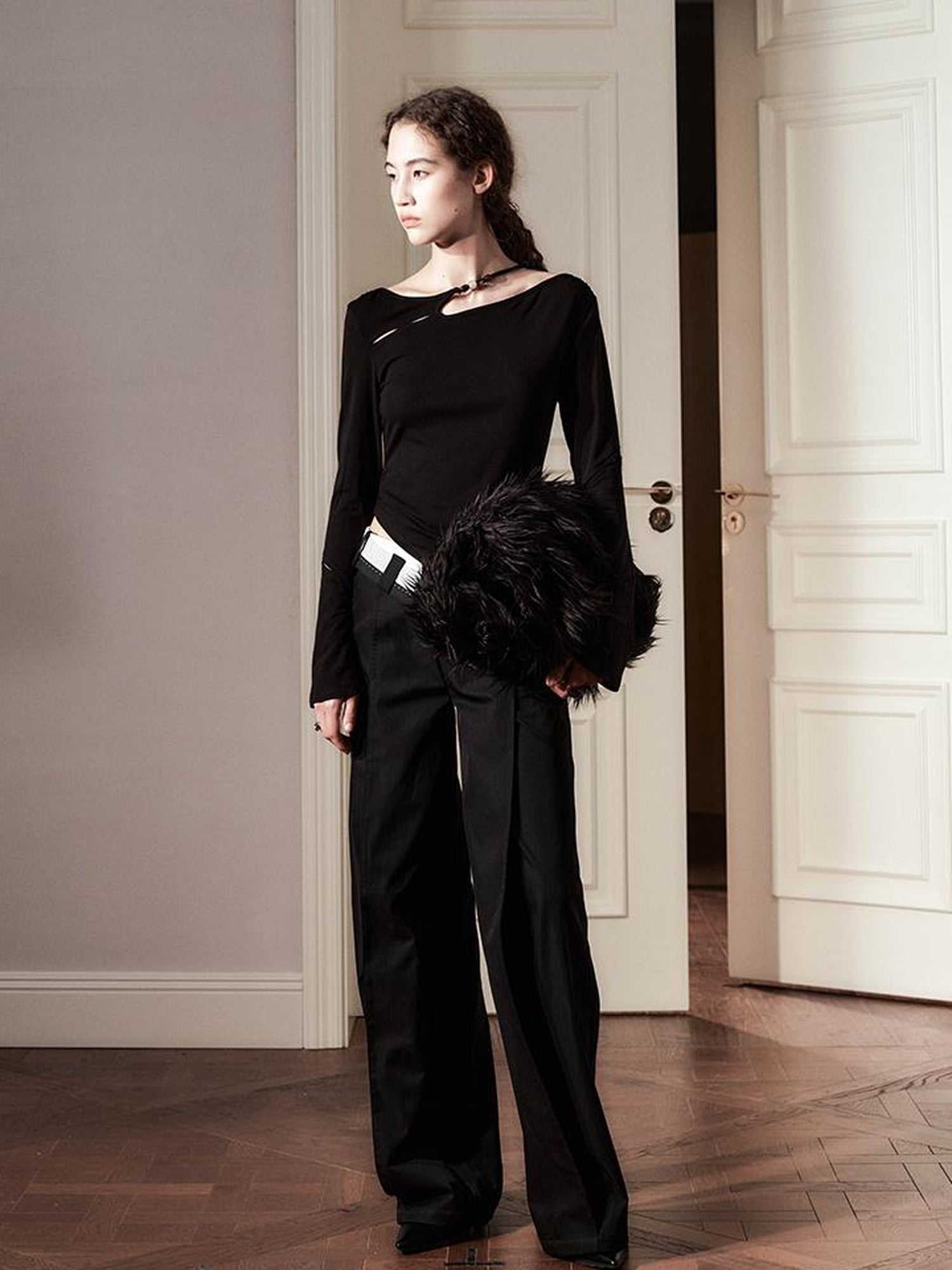 AnnoMundi Lace Knit Spring Sculptural Top