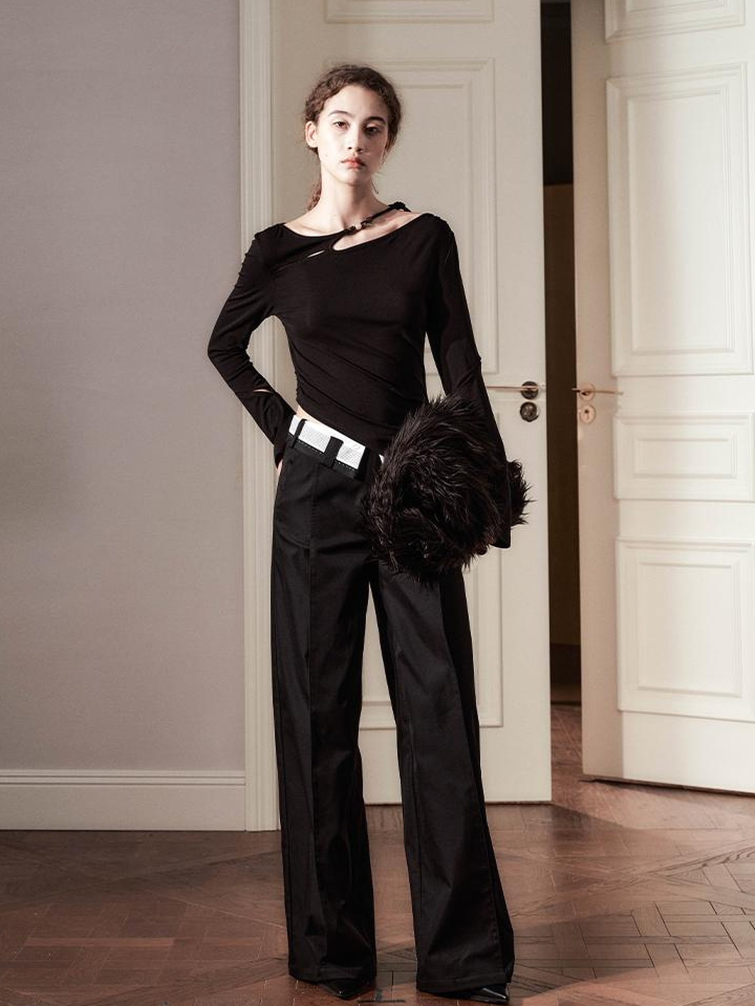 AnnoMundi Lace Knit Spring Sculptural Top