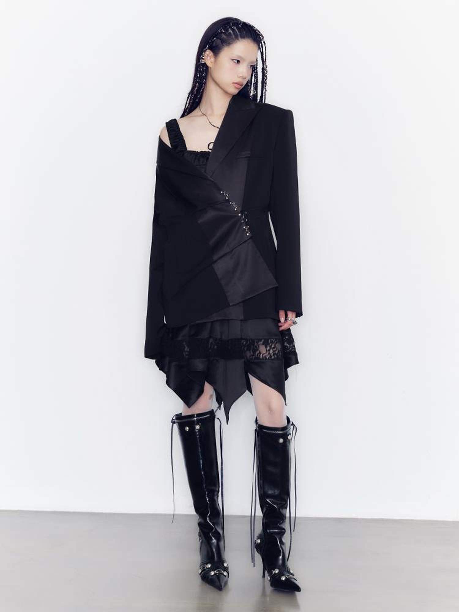 AnnoMundi Lace Trimmed Cutout Petal Hem Sundress