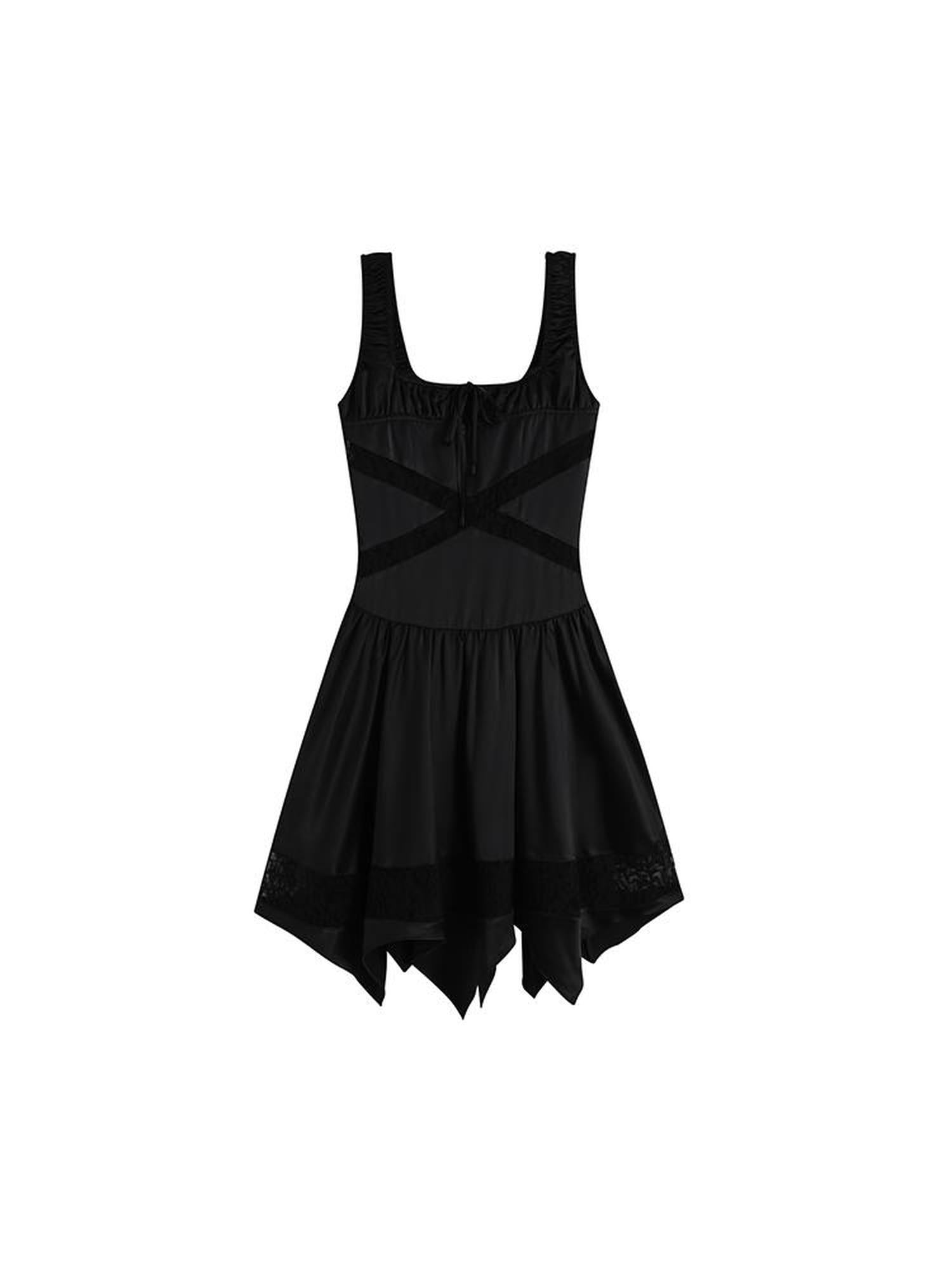 AnnoMundi Lace Trimmed Cutout Petal Hem Sundress