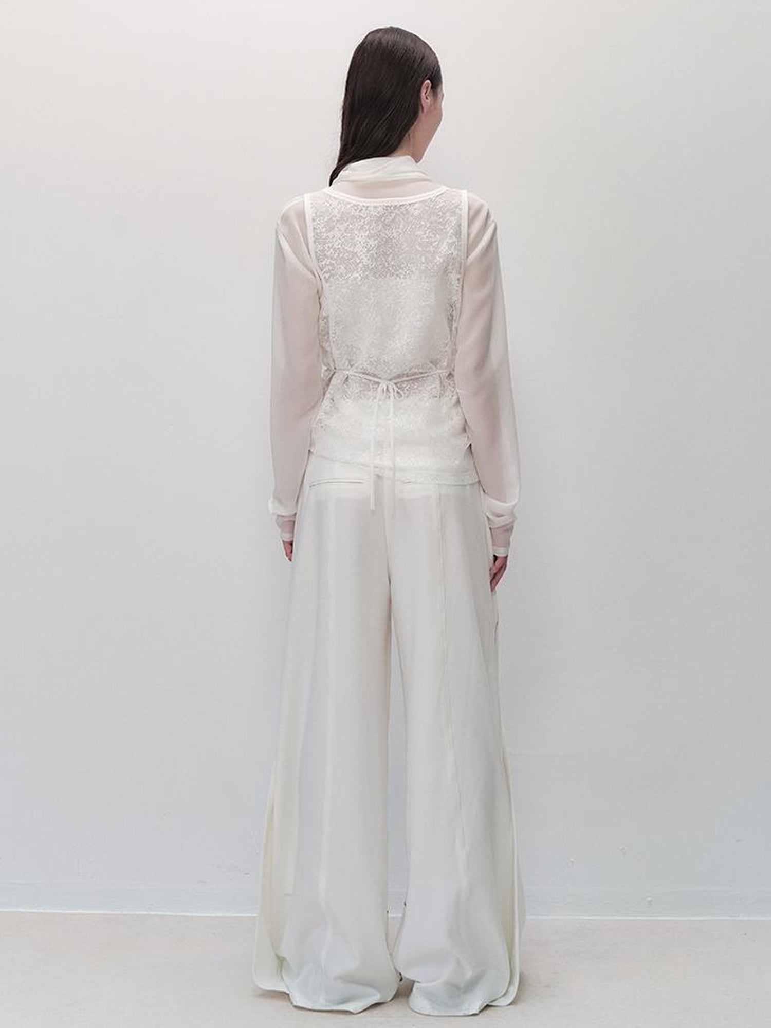 AnnoMundi Lace Trimmed Sheer Mesh Sun Protection Vest