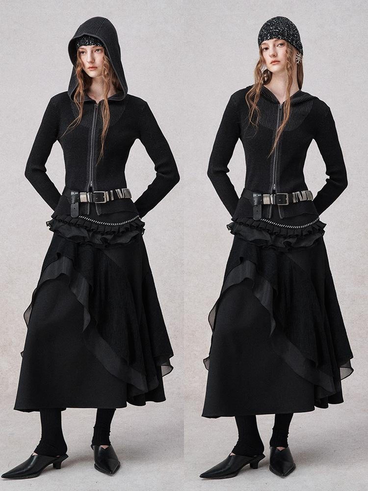 AnnoMundi Layered A Line Sheer Skirt