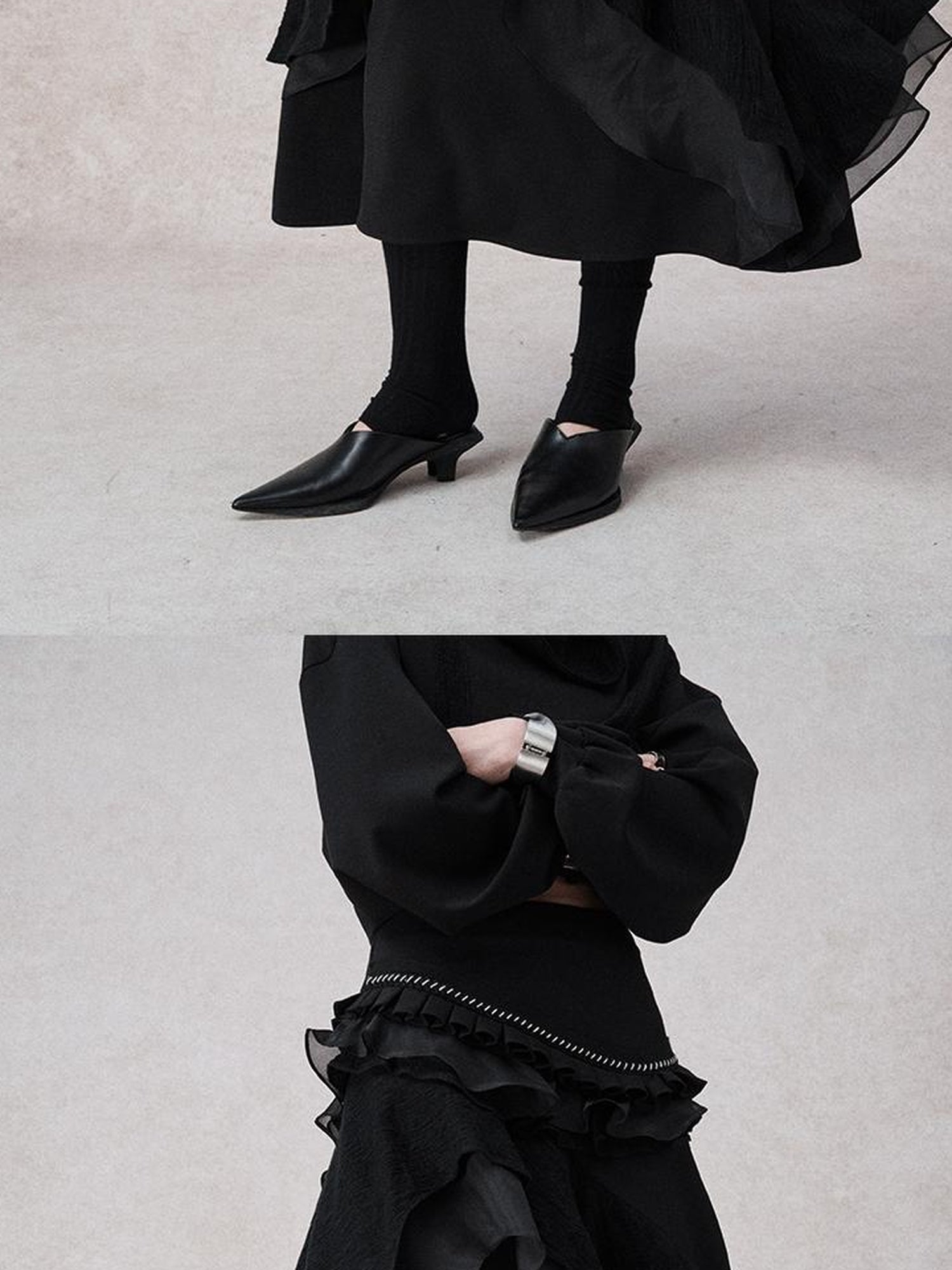 AnnoMundi Layered A Line Sheer Skirt