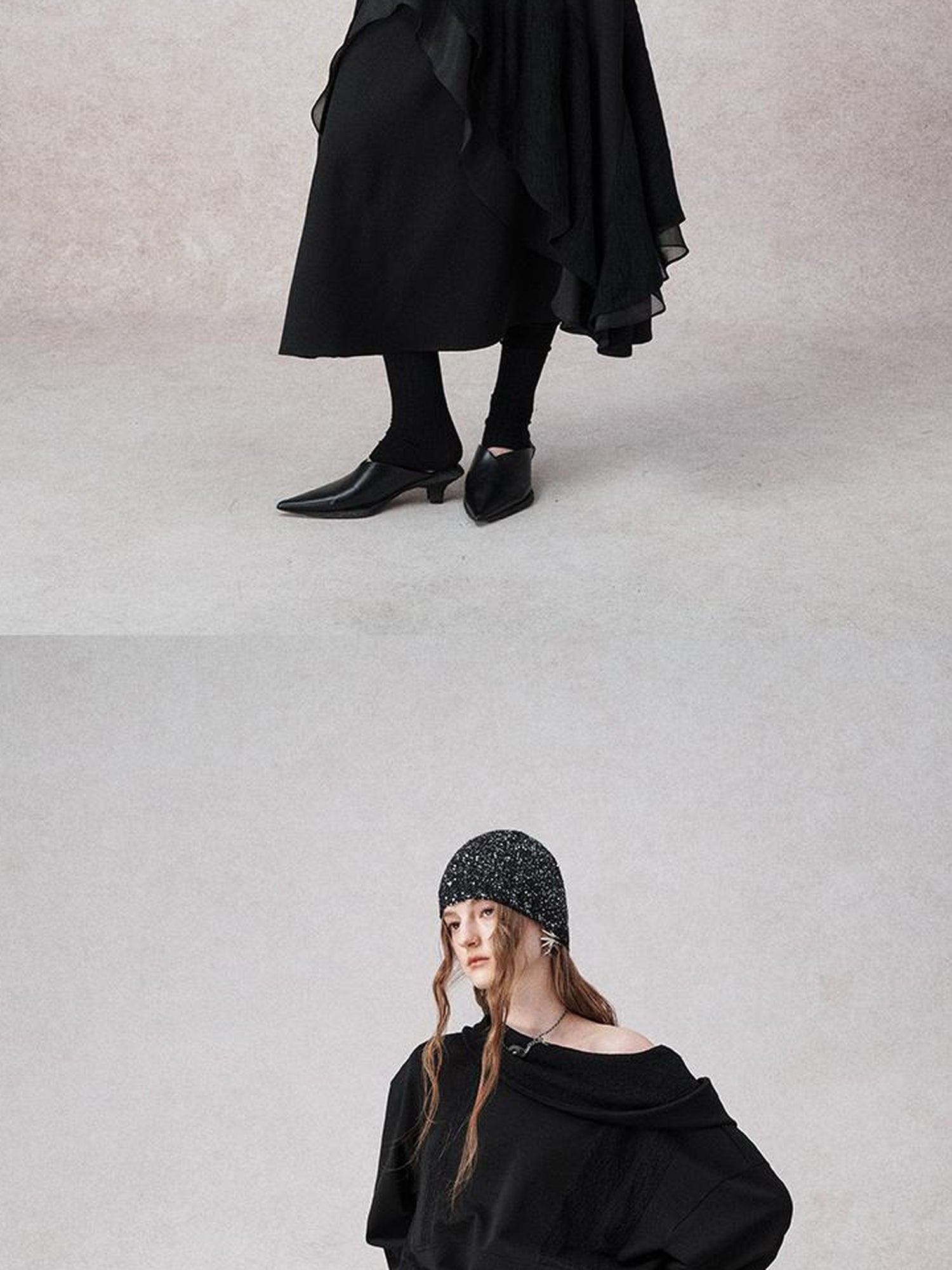 AnnoMundi Layered A Line Sheer Skirt