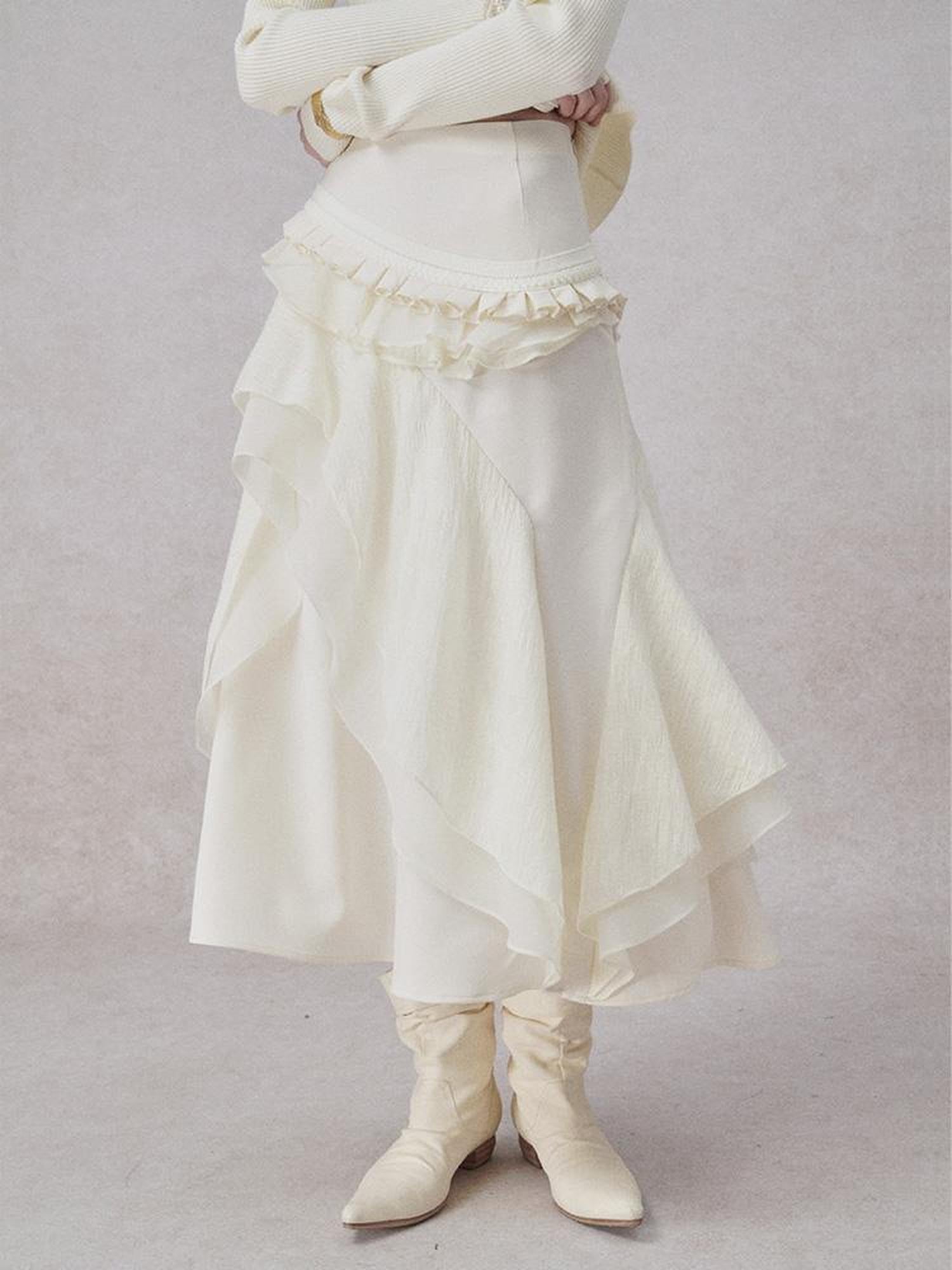 AnnoMundi Layered A Line Sheer Skirt