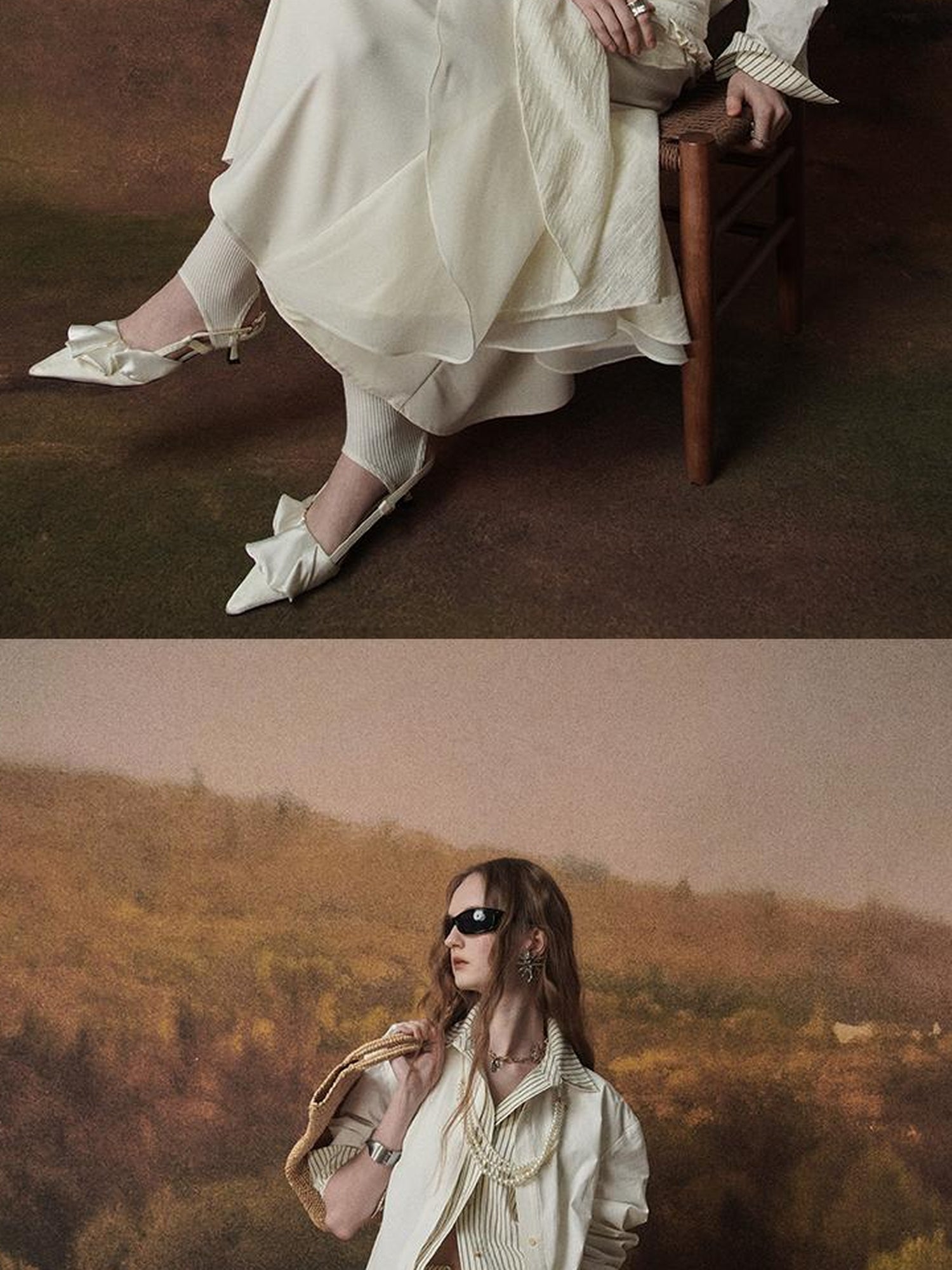 AnnoMundi Layered A Line Sheer Skirt