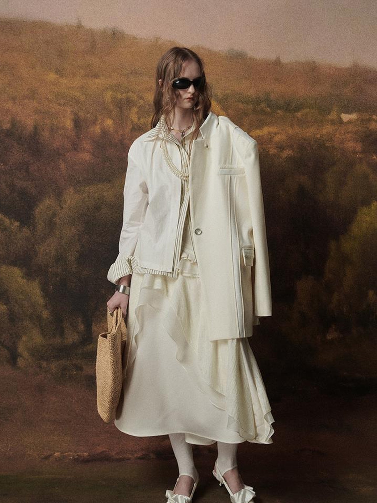 AnnoMundi Layered A Line Sheer Skirt