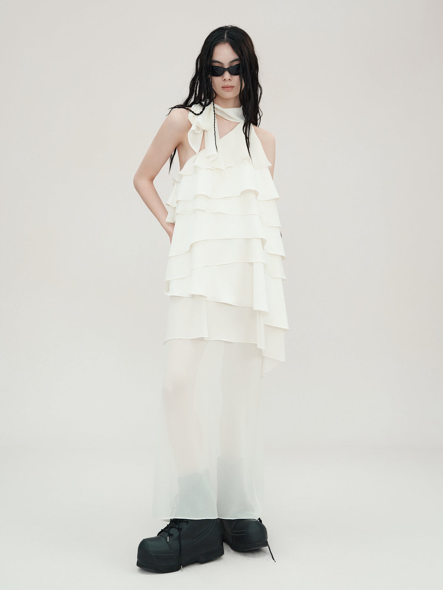 AnnoMundi Layered Wing Sheer Vacation Dress