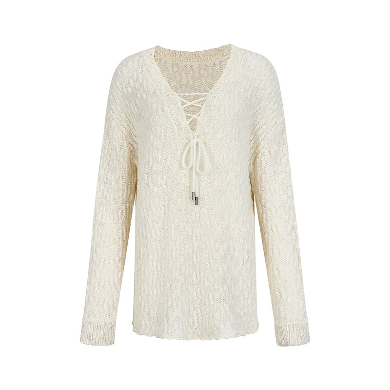 AnnoMundi_Lazy_Knit_V-Neck_Textured_Cotton_Top_MISSTT