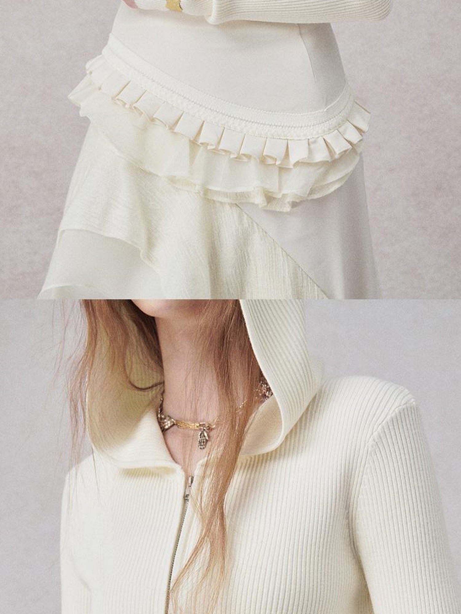 AnnoMundi Light Stealth Hooded Knit Split Top