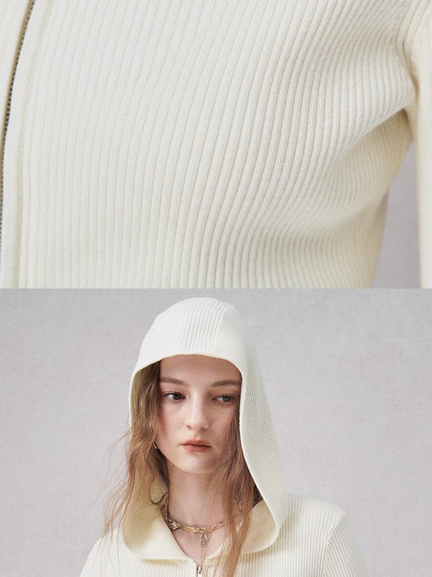 AnnoMundi Light Stealth Hooded Knit Split Top