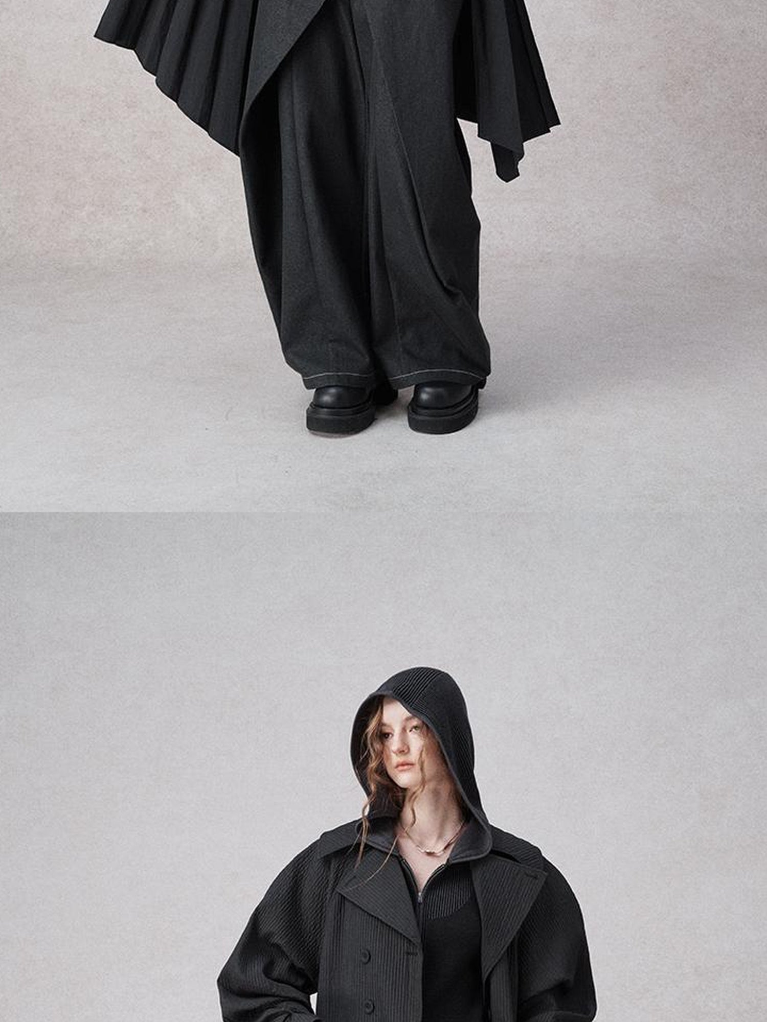 AnnoMundi Light Stealth Hooded Knit Split Top