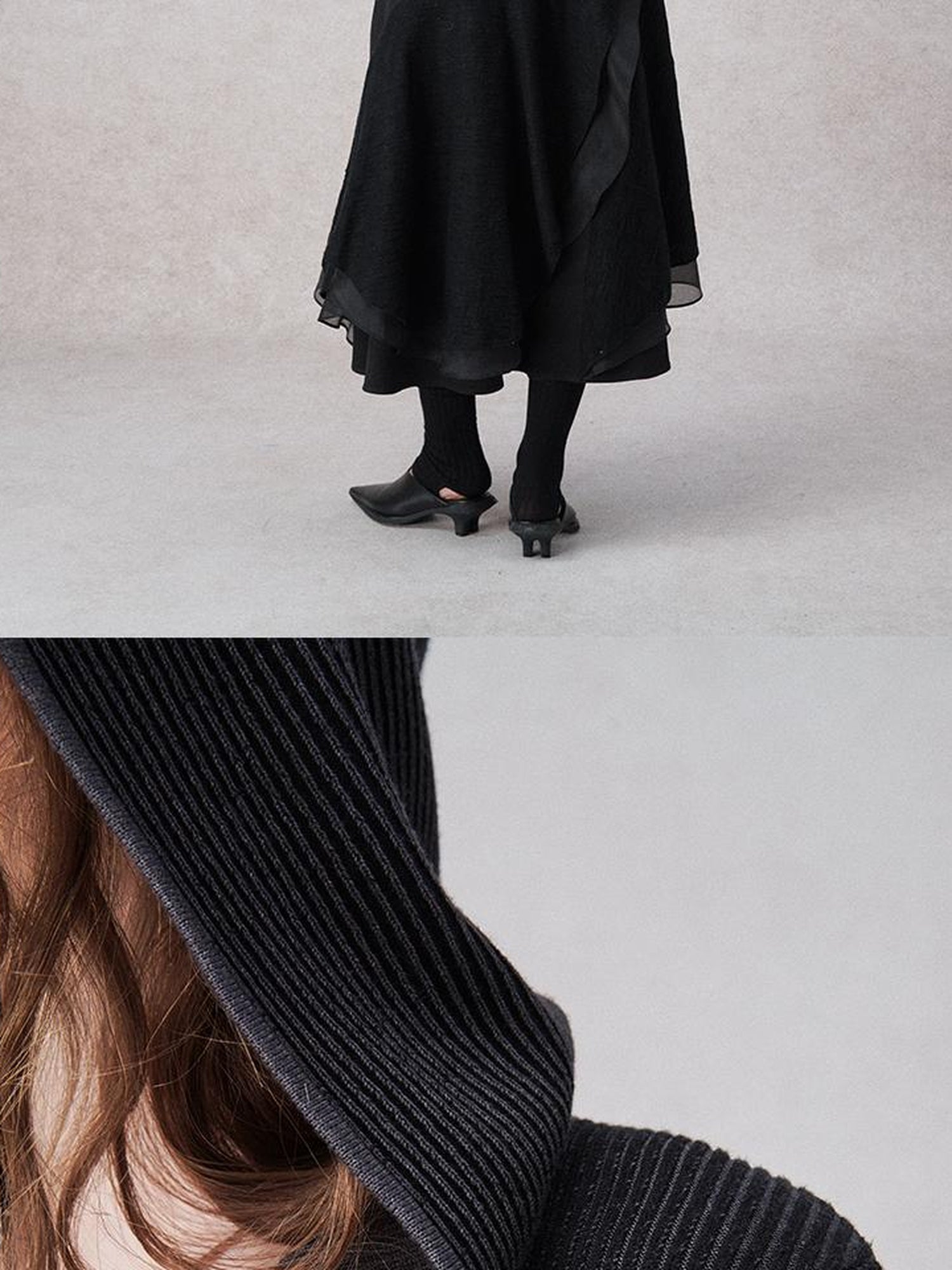 AnnoMundi Light Stealth Hooded Knit Split Top