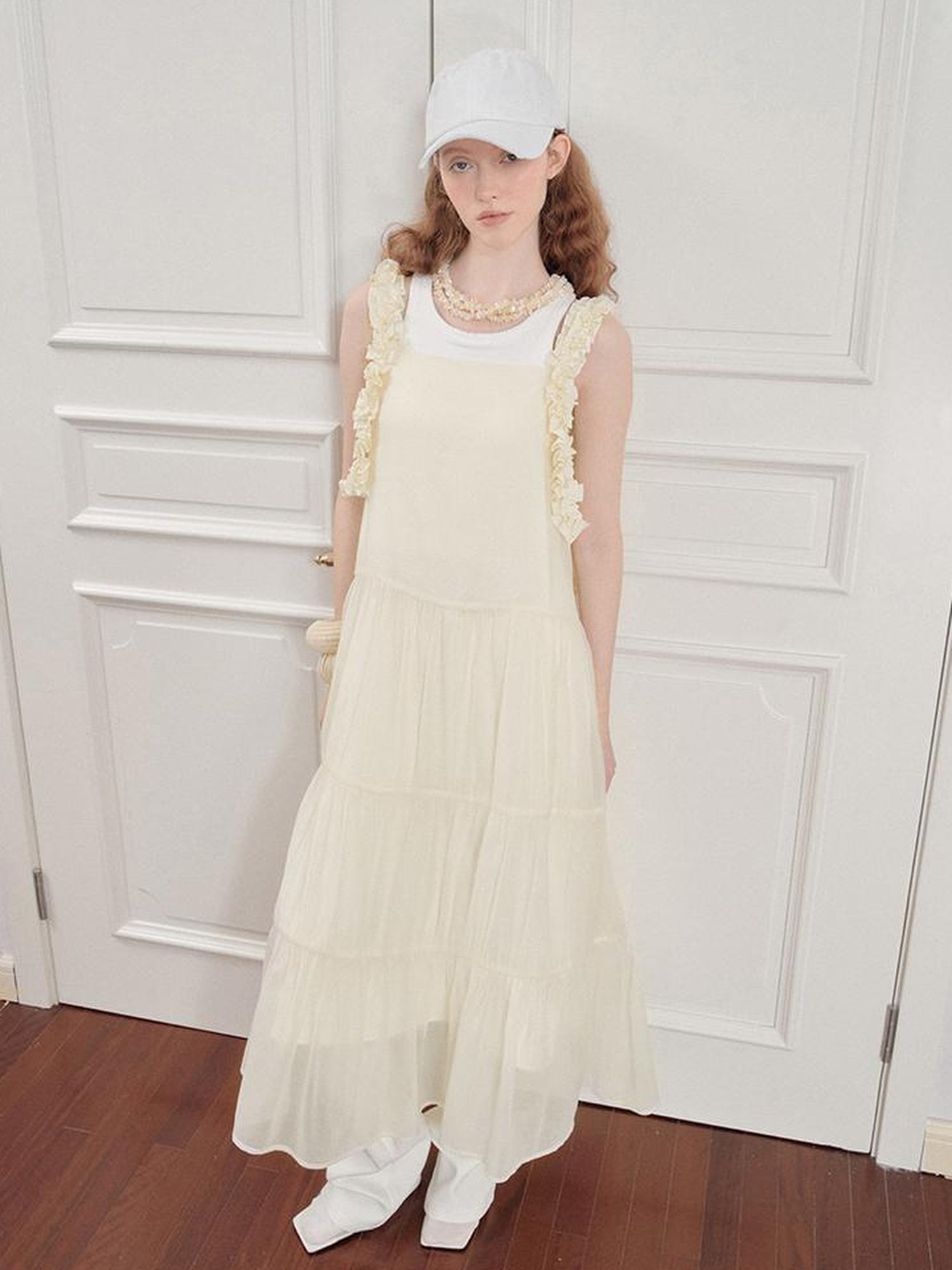 AnnoMundi Lightwave Slip Dress V Neck T Shirt Long Sleeve