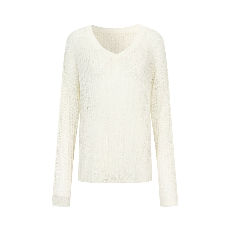 AnnoMundi_Lightweight_Knit_Summer_Cover_Up_V_Neck_T_Shirt_Long_Sleeve_MISSTT