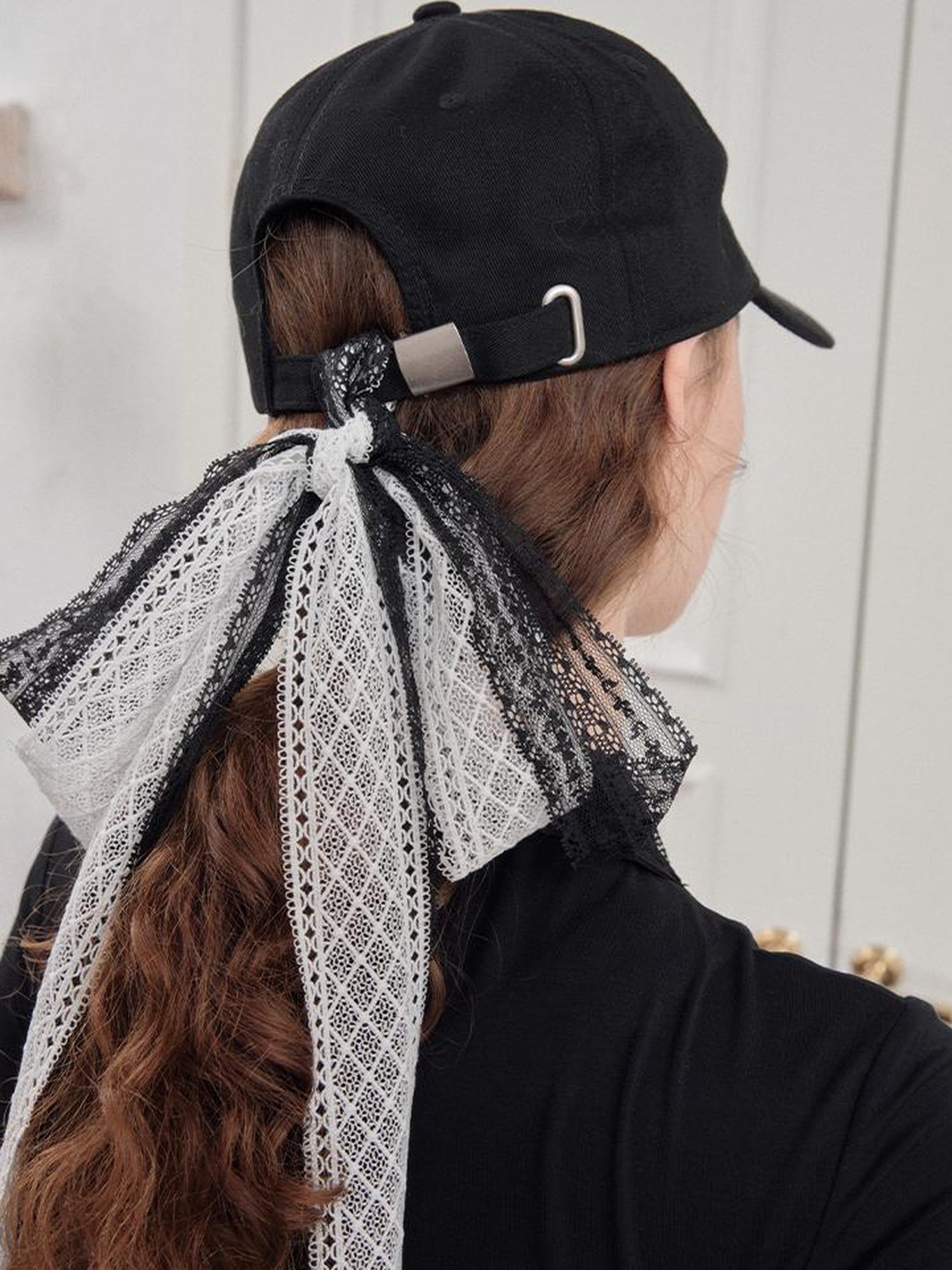 AnnoMundi Lightweight Lace Up Baseball Cap With Wide Brim