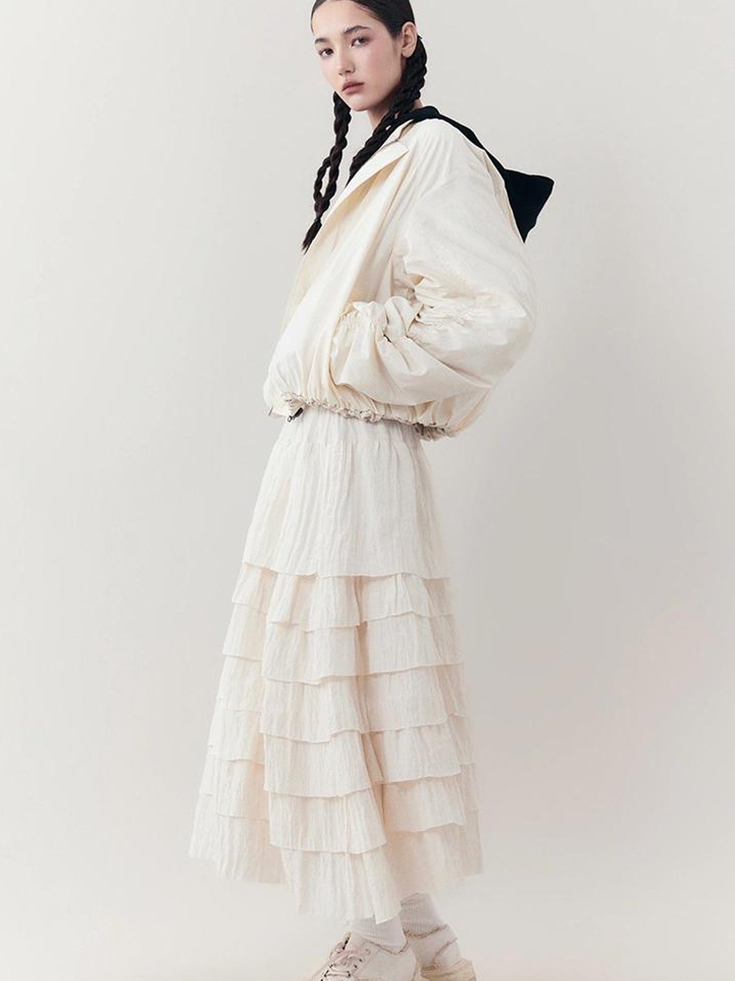 AnnoMundi Lightweight Pleated Short Jacket