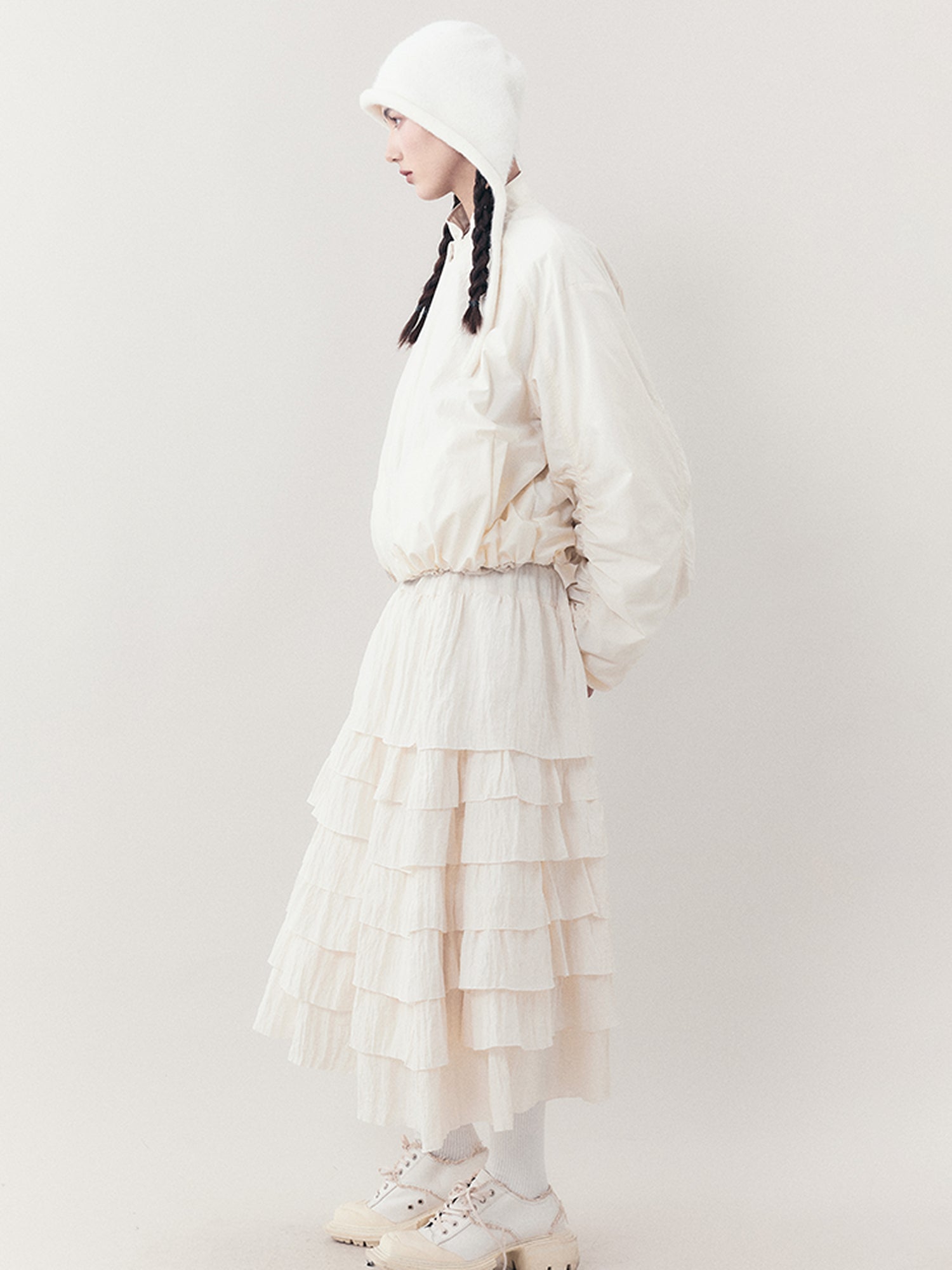 AnnoMundi Lightweight Pleated Short Jacket