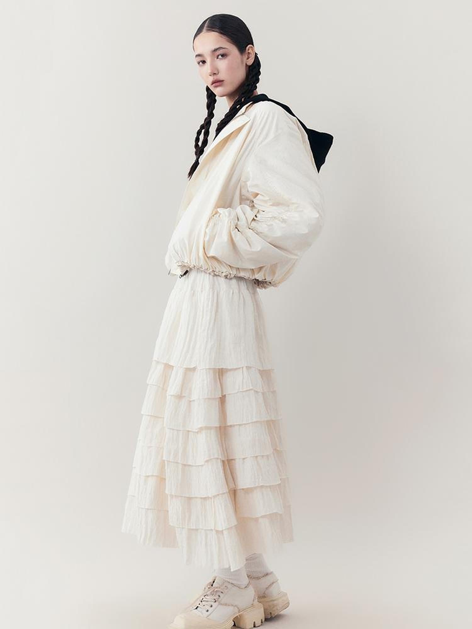 AnnoMundi Lightweight Pleated Short Jacket