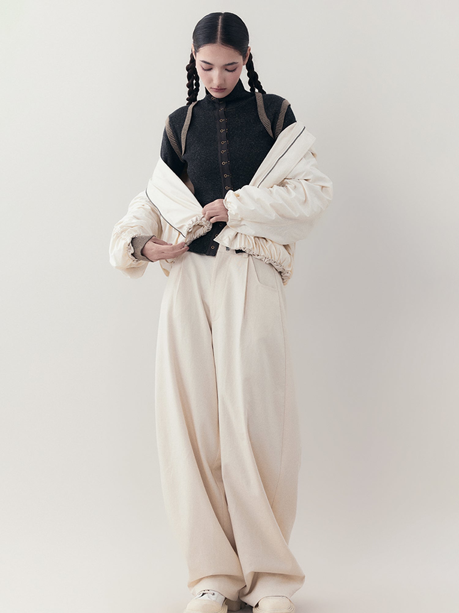 AnnoMundi Lightweight Pleated Short Jacket