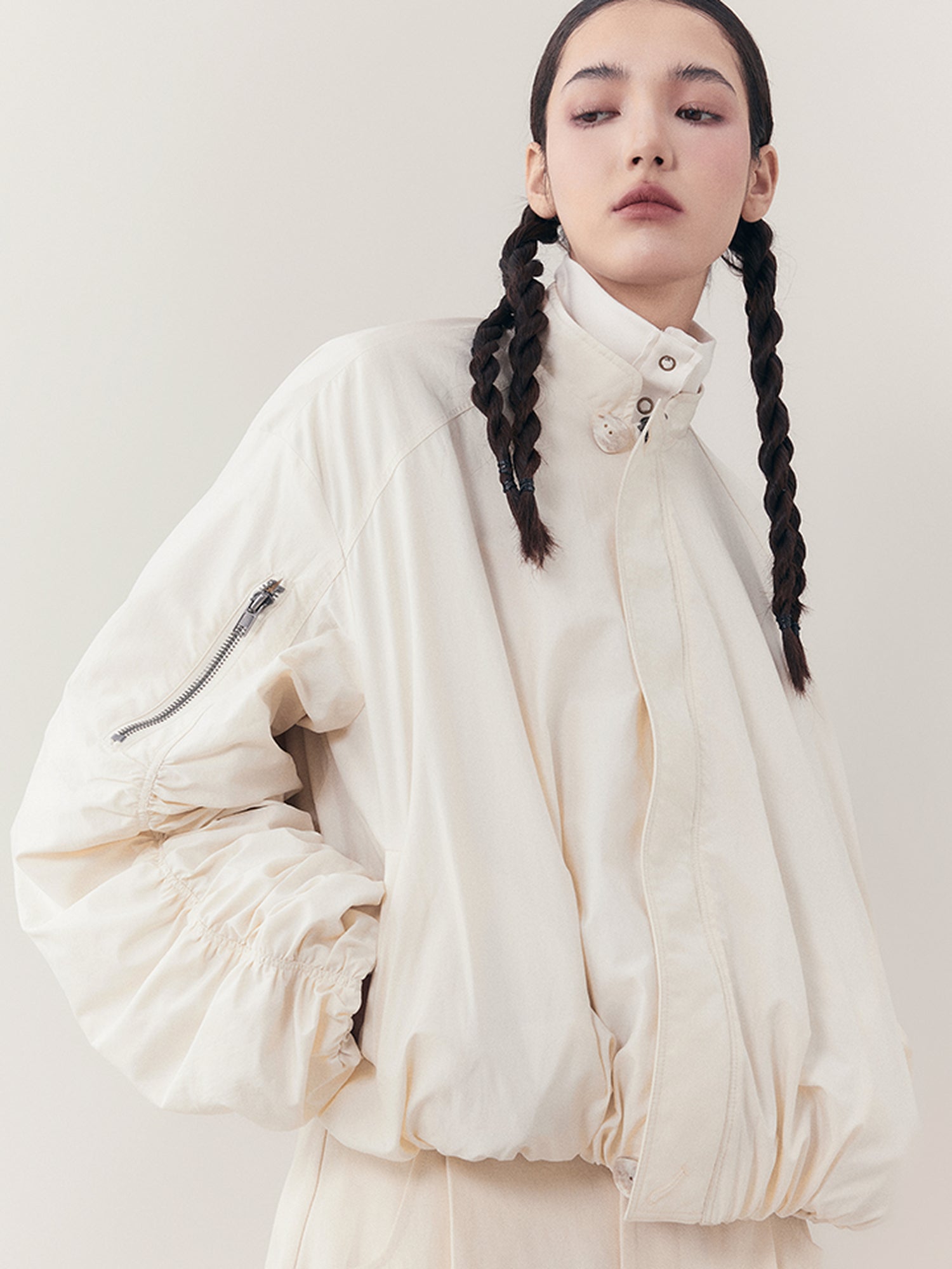 AnnoMundi Lightweight Pleated Short Jacket