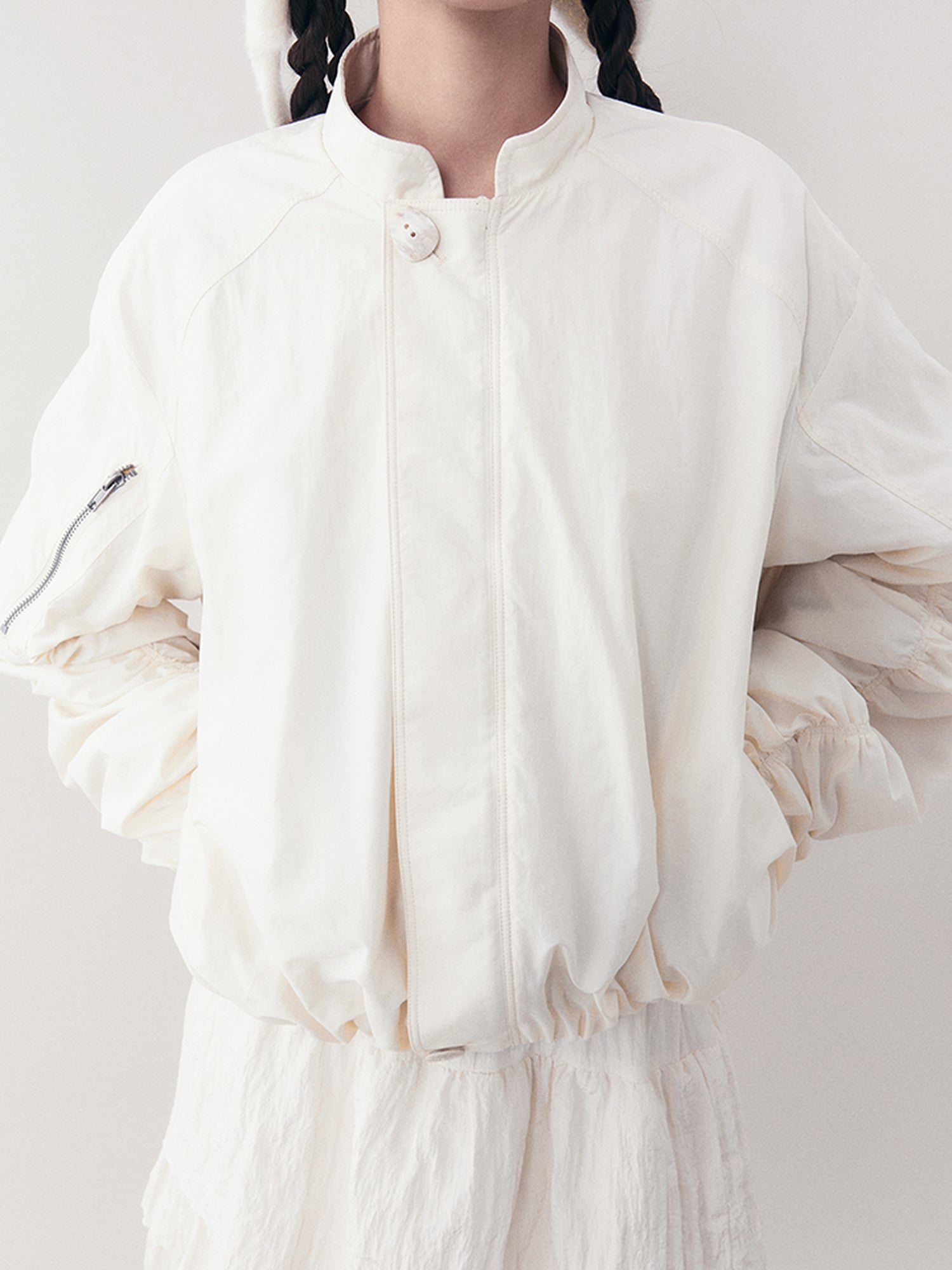 AnnoMundi Lightweight Pleated Short Jacket