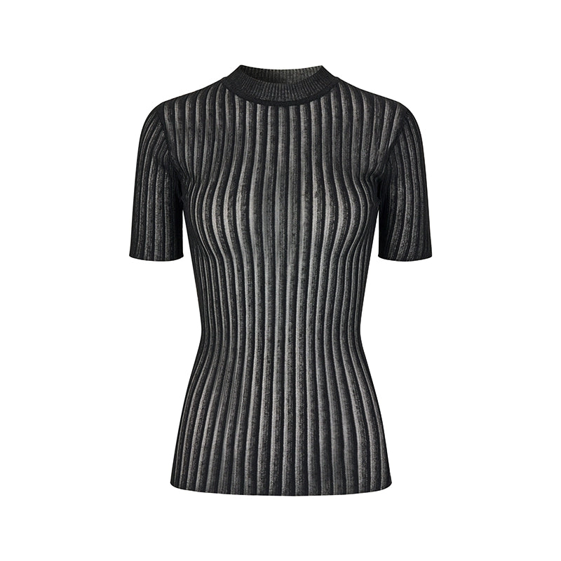 AnnoMundi_Micro_Textured_Ribbed_Knit_Top_V_Neck_T_Shirt_Long_Sleeve_MISSTT