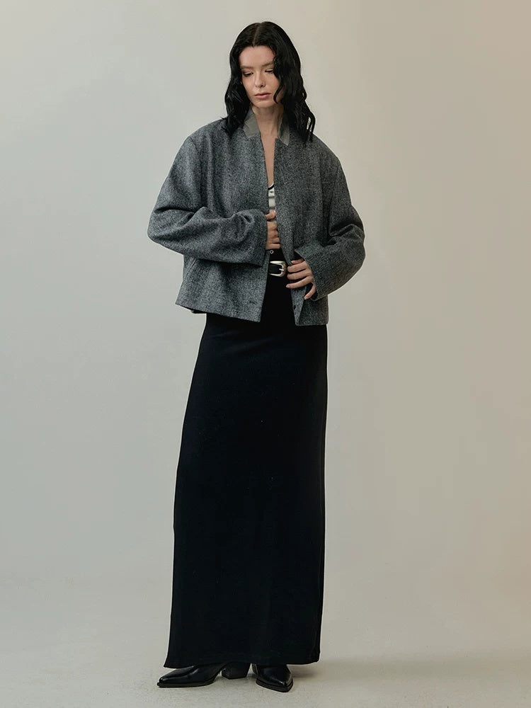 AnnoMundi Minimalist Colorblock Slim X Silhouette Cotton Blend City Commute Maxi Dresses
