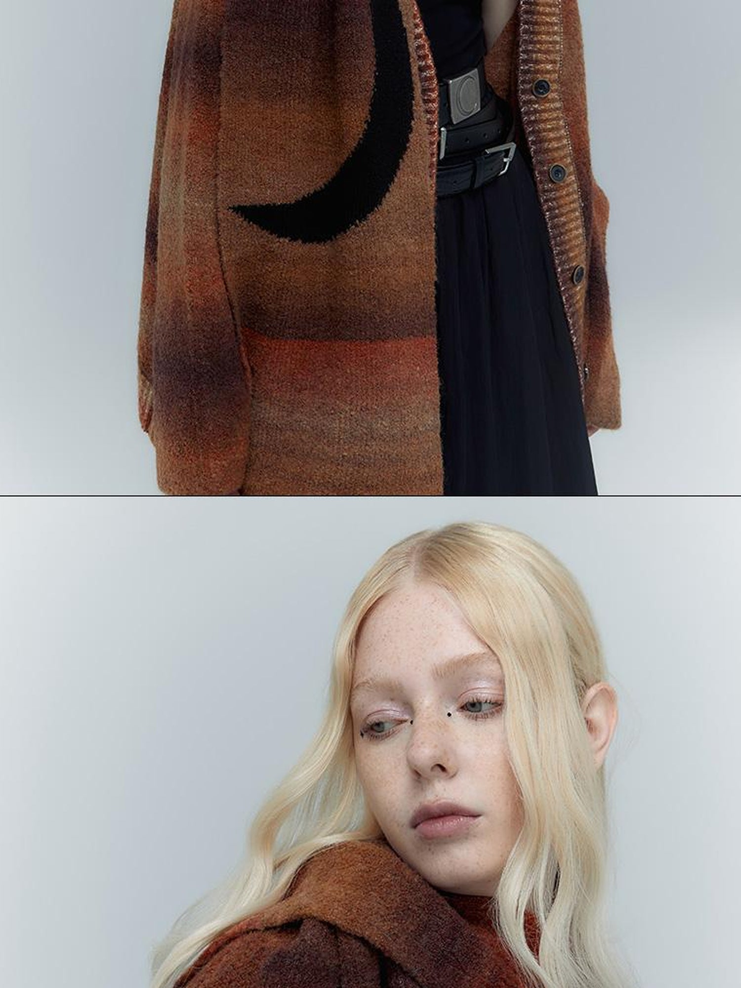 AnnoMundi Moon Phase Gradient Jacquard Scarf