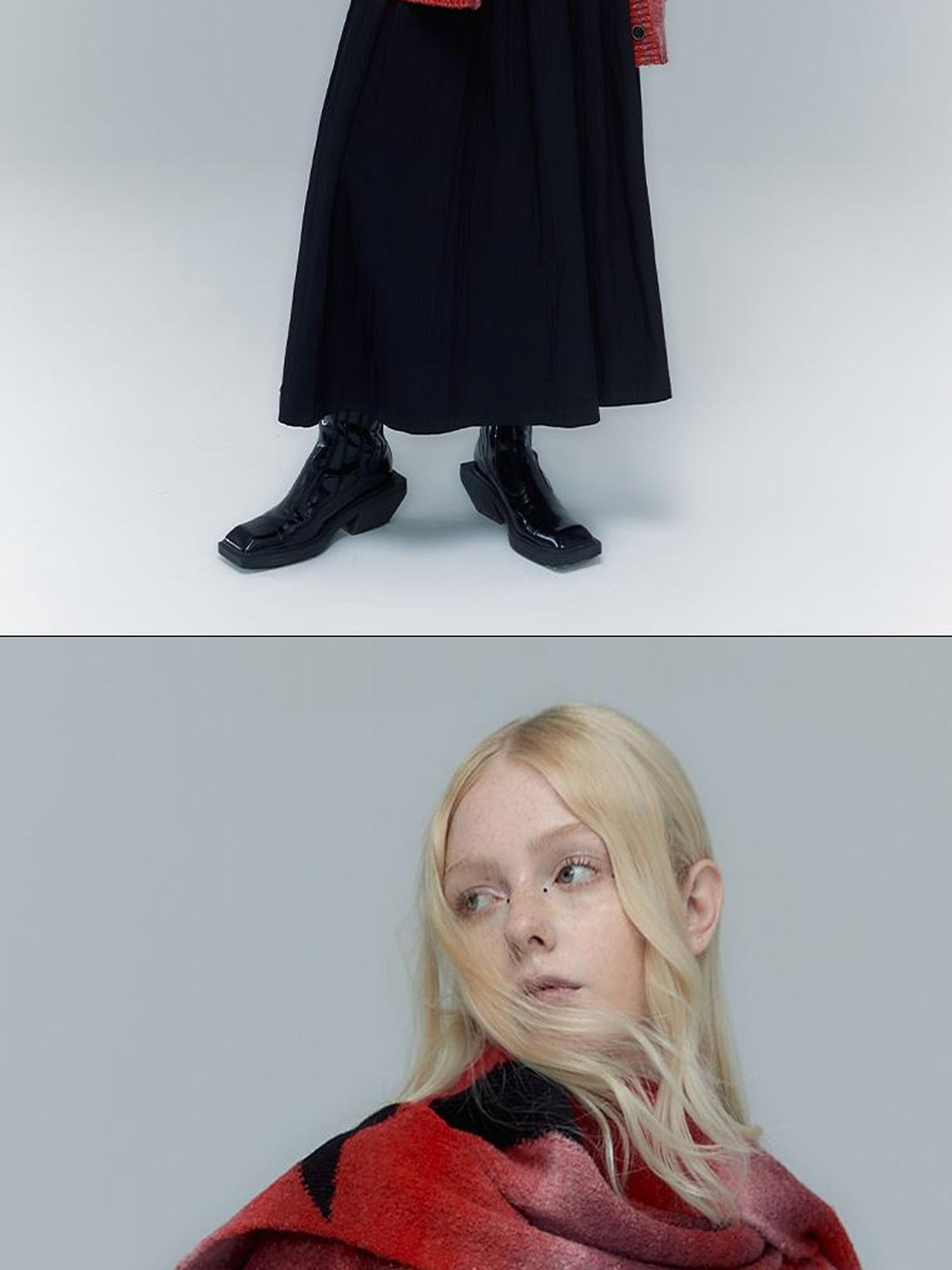 AnnoMundi Moon Phase Gradient Jacquard Scarf