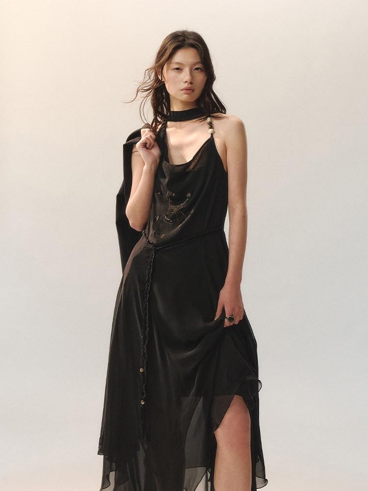 AnnoMundi Moon Shadow Star Beaded Embroidery Women&