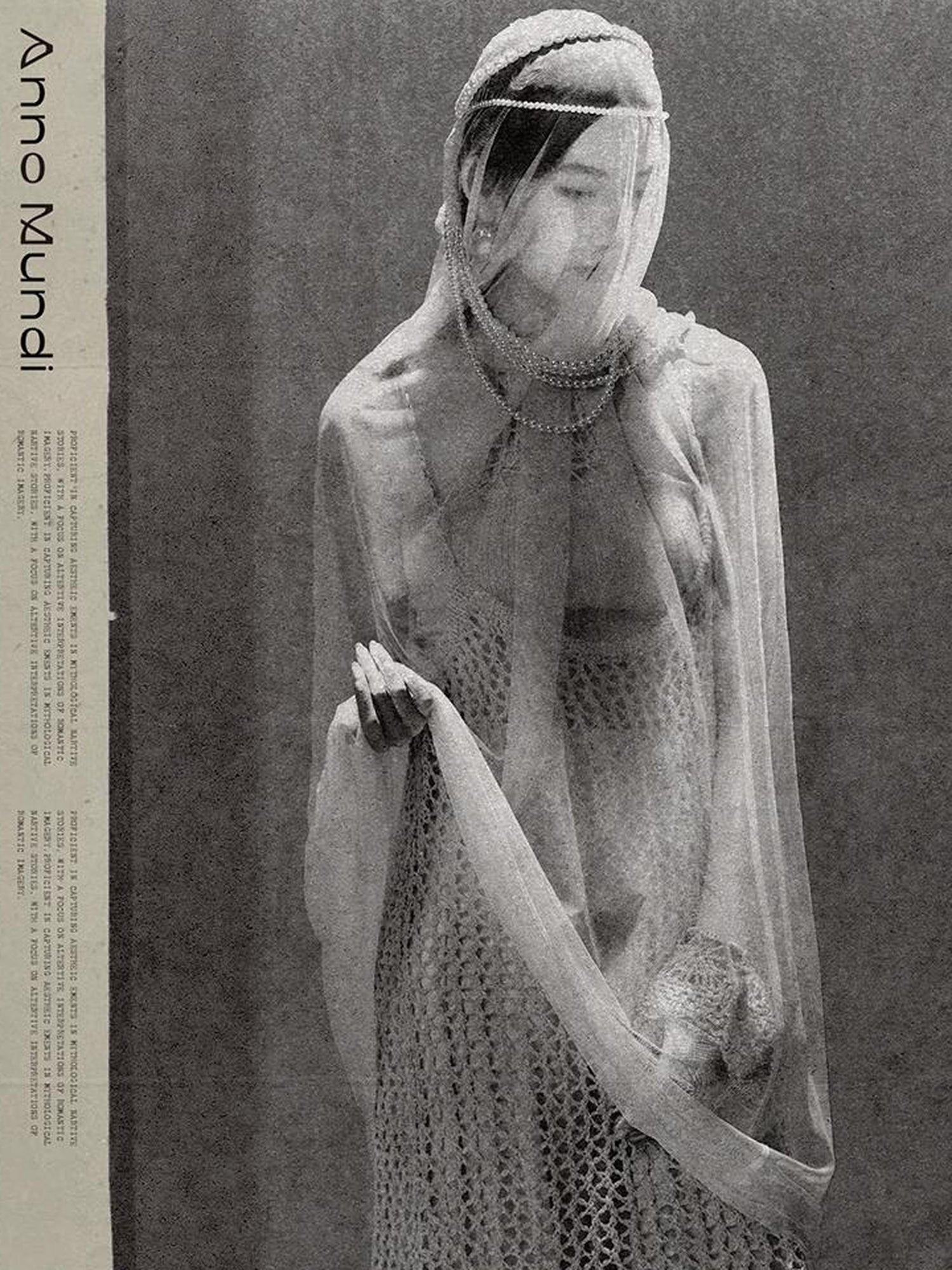 AnnoMundi Moonlight Rope Art Lace Knit Slip Dress
