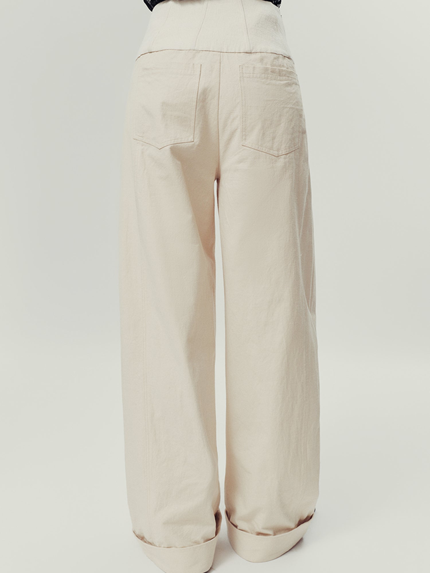 AnnoMundi Natural Drift Sand High Waist Wide Leg Pants