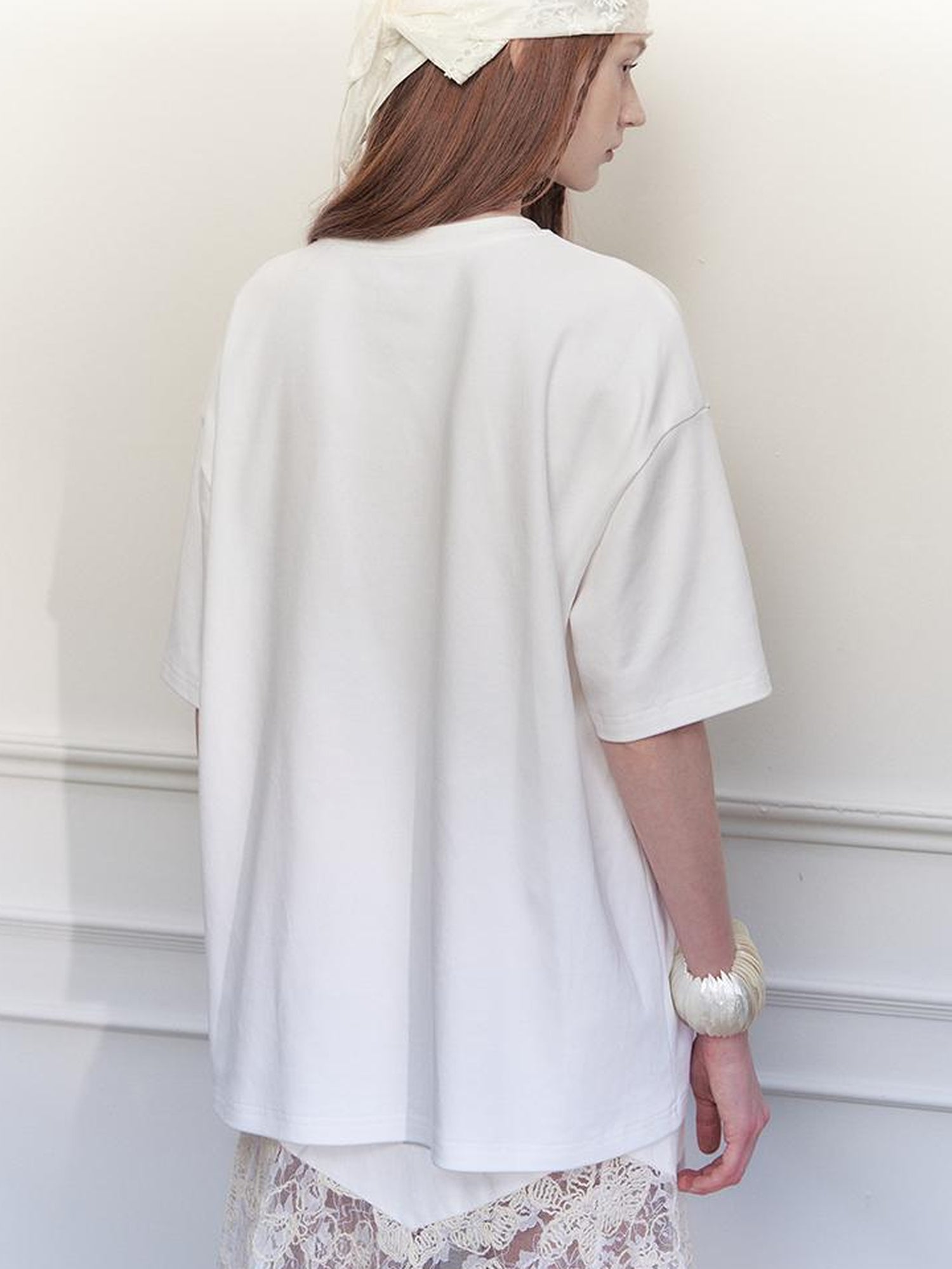 AnnoMundi Openwork Floral Summer Relaxed Fit Tee