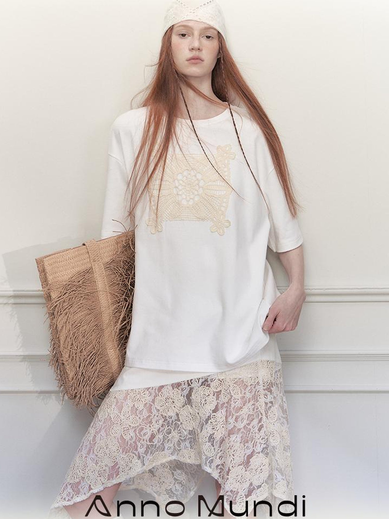 AnnoMundi Openwork Floral Summer Relaxed Fit Tee