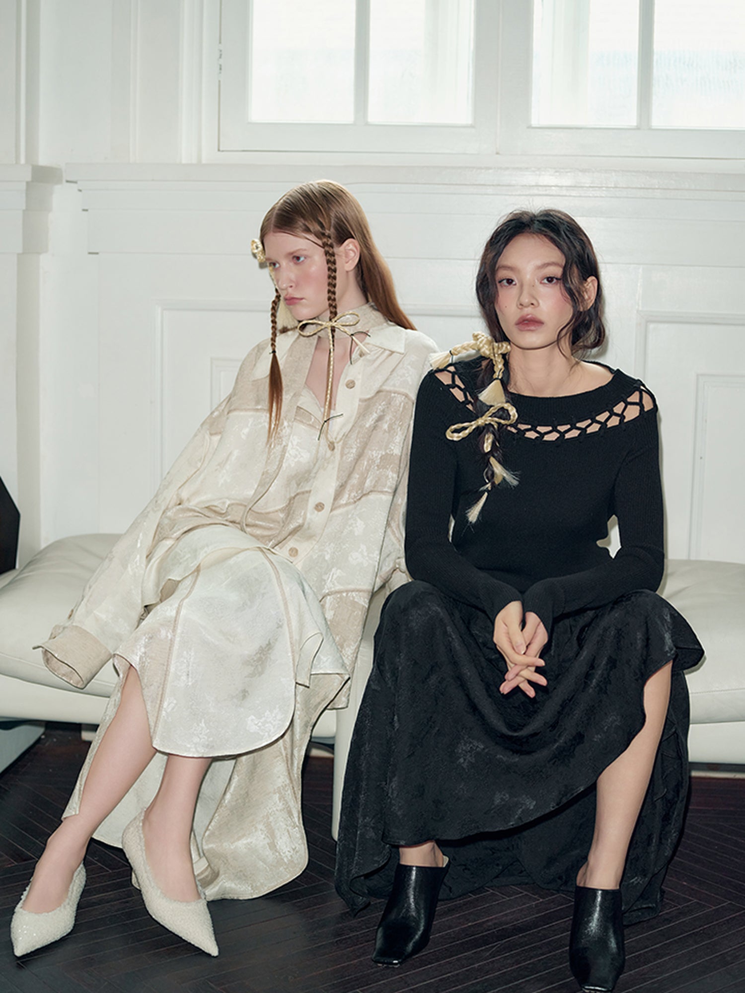 AnnoMundi Openwork Knit Cluster Knot Top