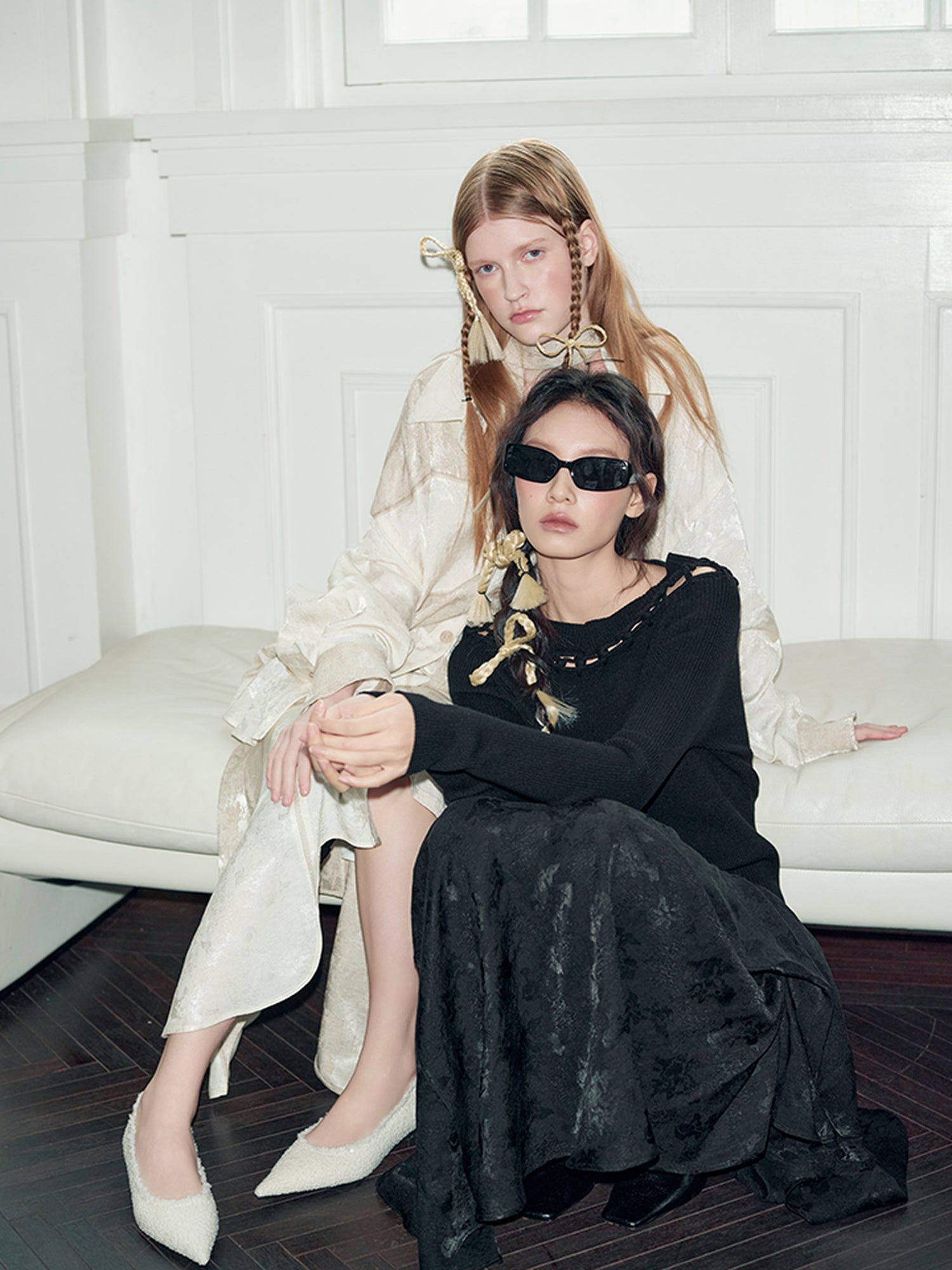 AnnoMundi Openwork Knit Cluster Knot Top