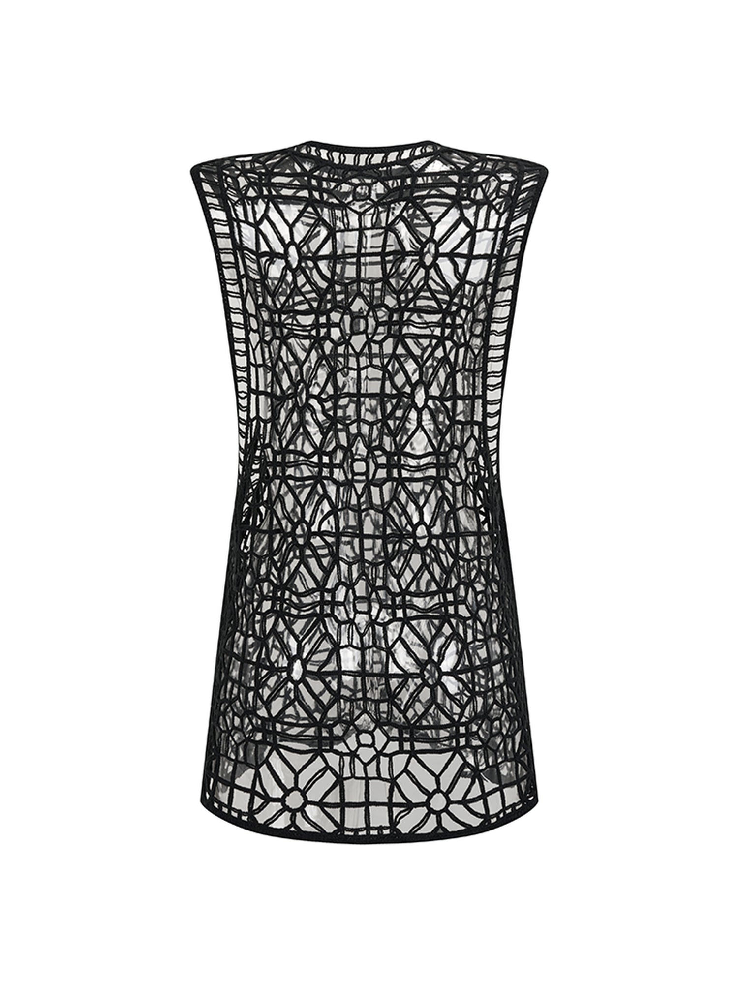 AnnoMundi Openwork Layered Mesh Shrug